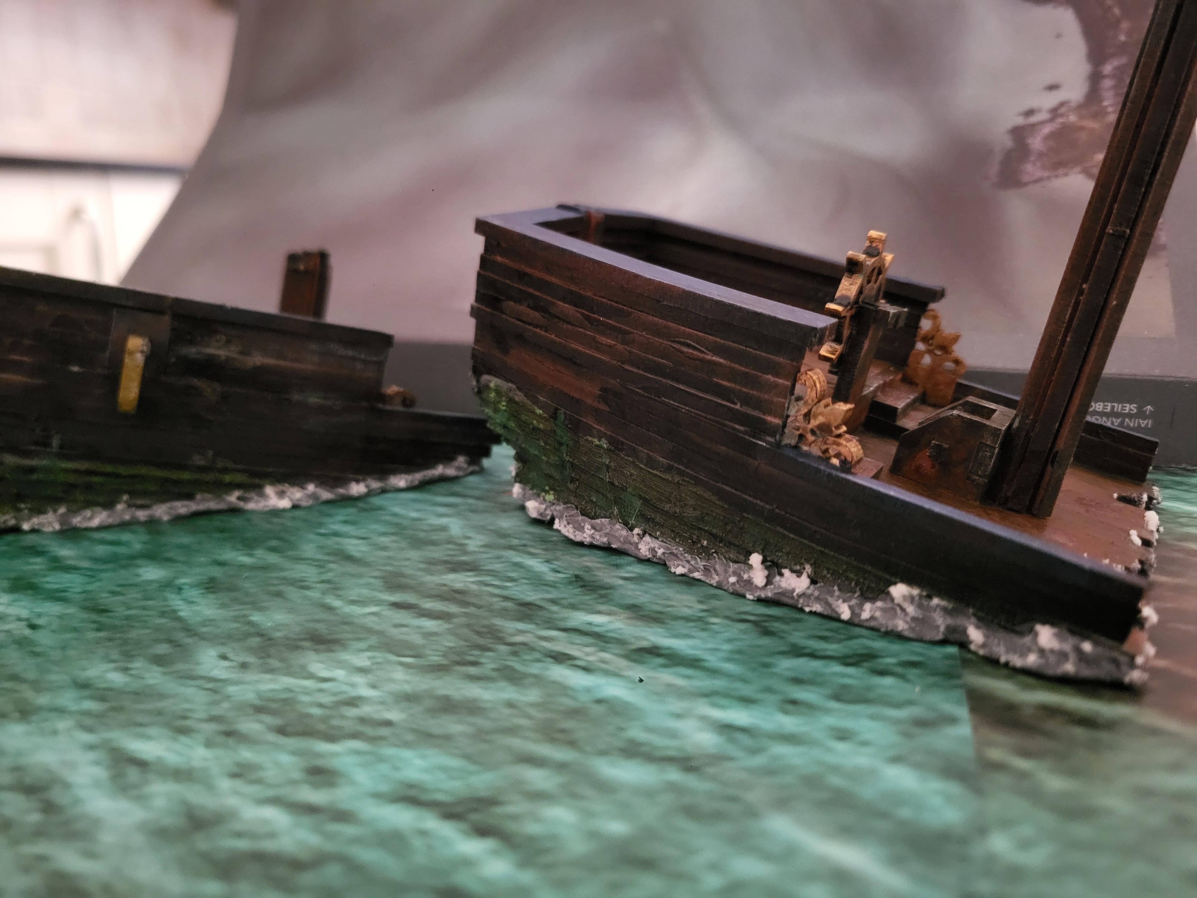 Boat, Scatter, Ship, Terrain, Weathered