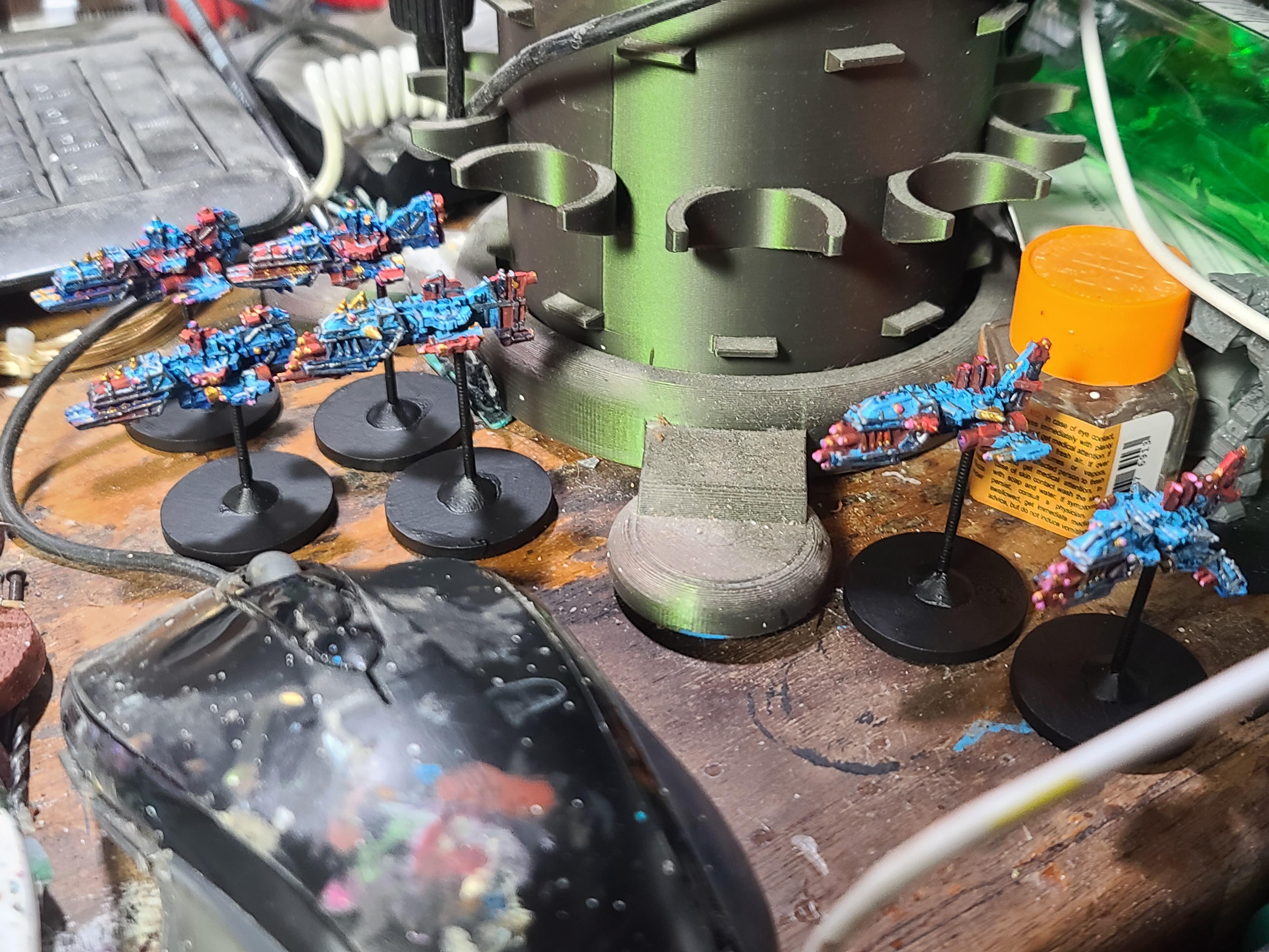 Battlefleet Gothic, Escorts, Games Workshop, Onslaught Raider, Orks, Savage Gunship