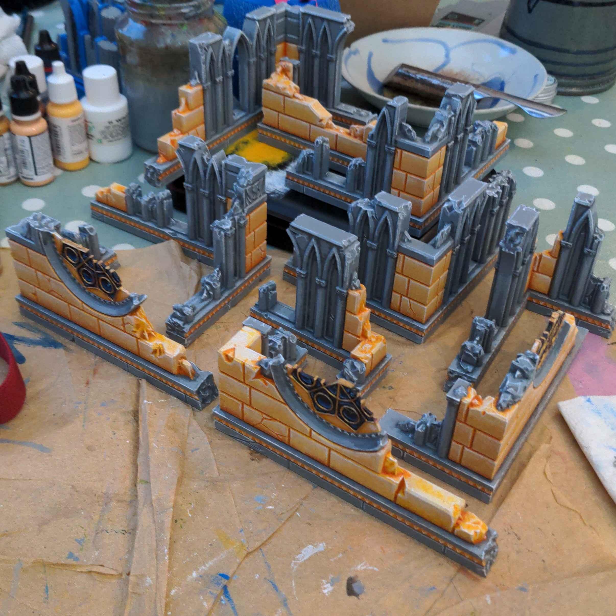 3dprinting, Gothic, Oldhammer, Ruins, Terrain