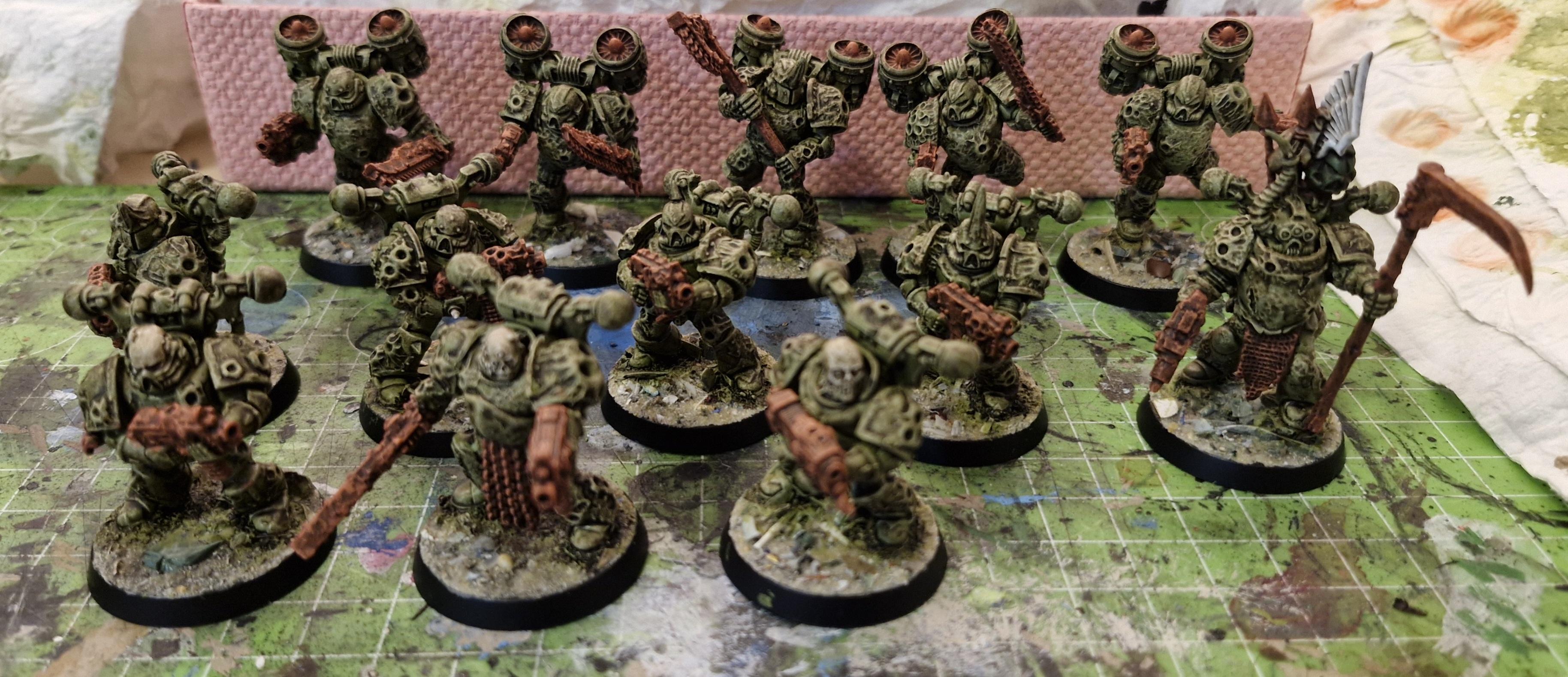 Astartes, Chaos, Conversion, Death Guard, Heretic, Kitbash, Nurgle, Plague, Sculpting, Space, Space Marines, Work In Progress
