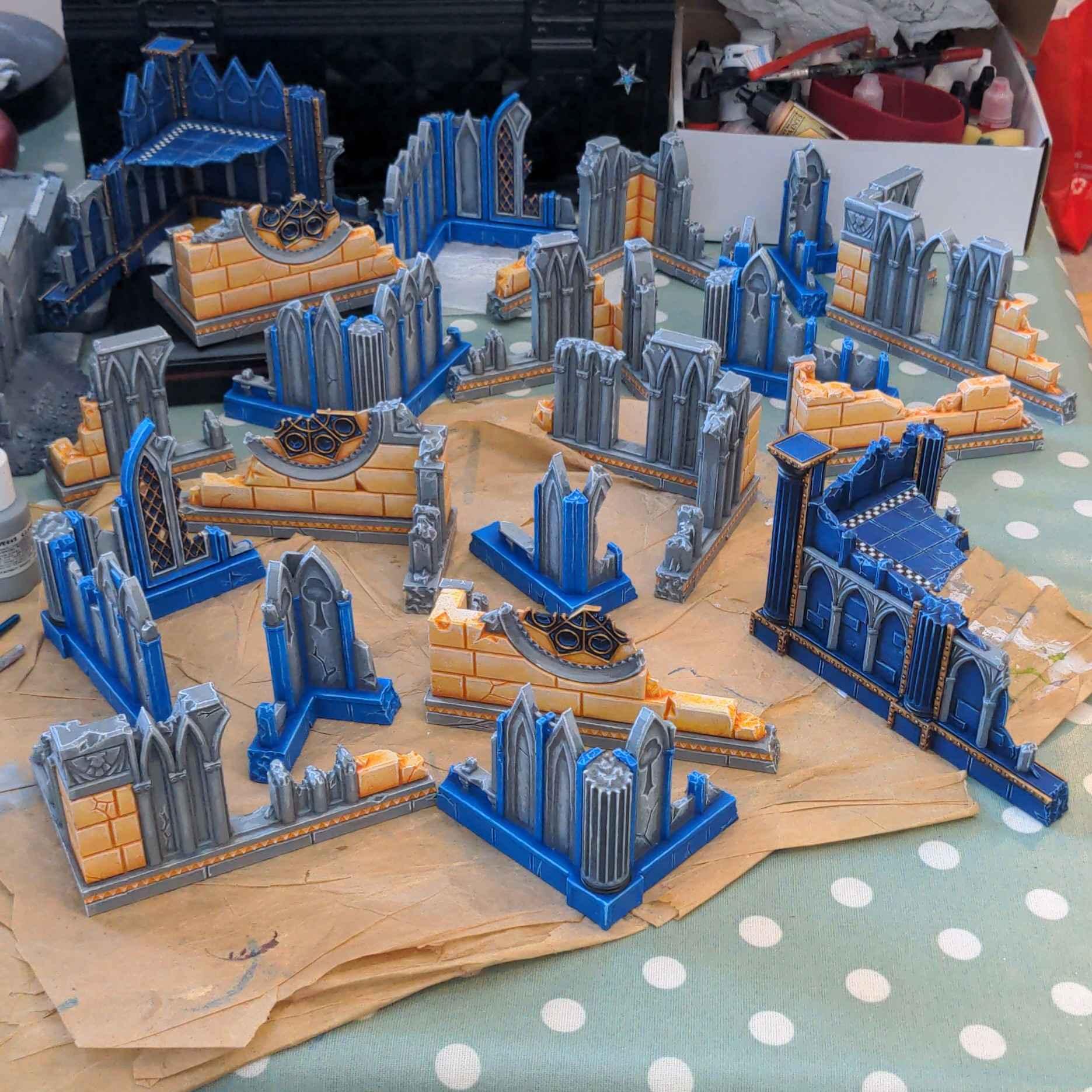 2nd Edition, 3dprinting, Oldhammer, Ruins, Terrain, Walls