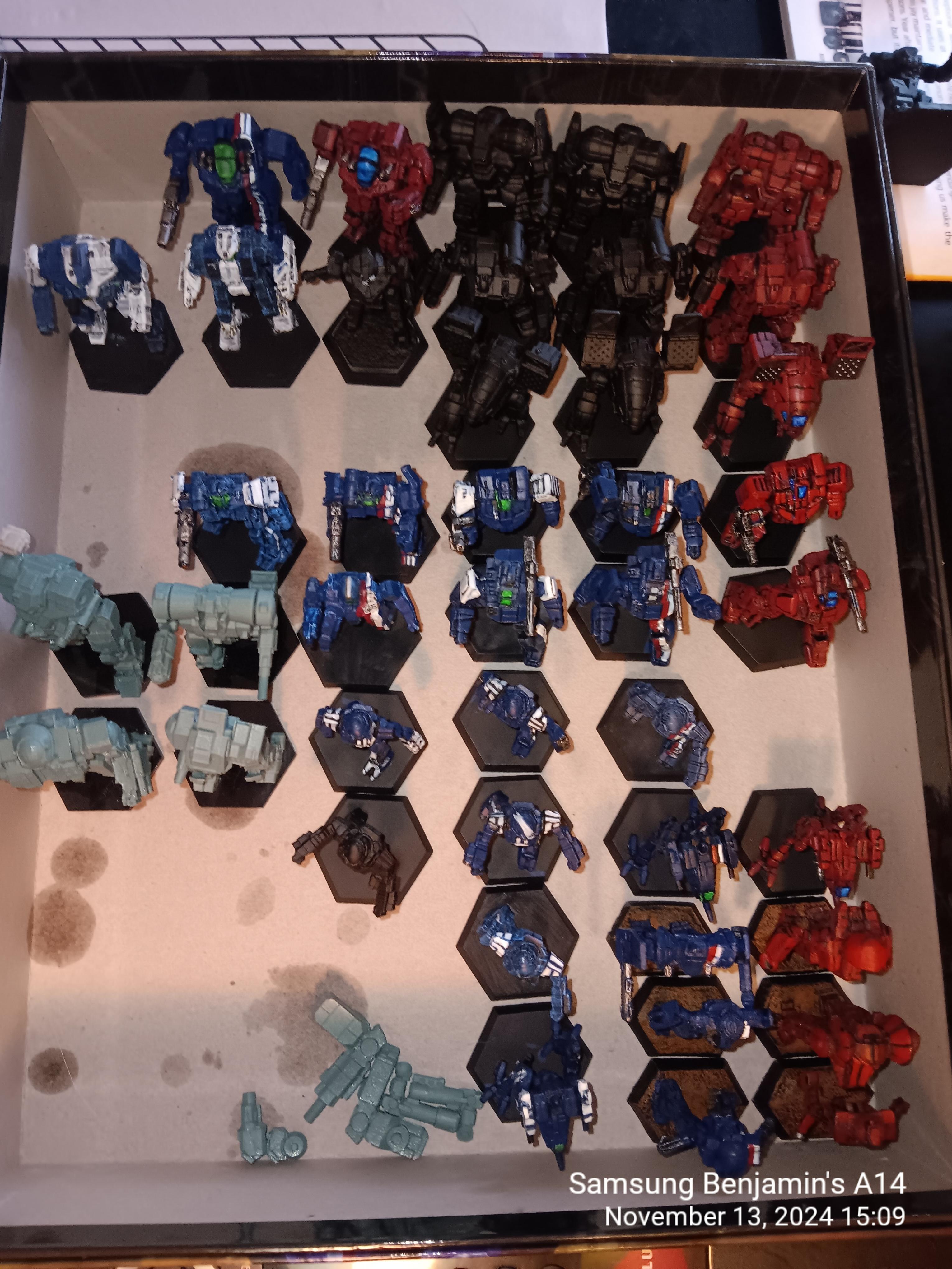 Mechs out for painting 