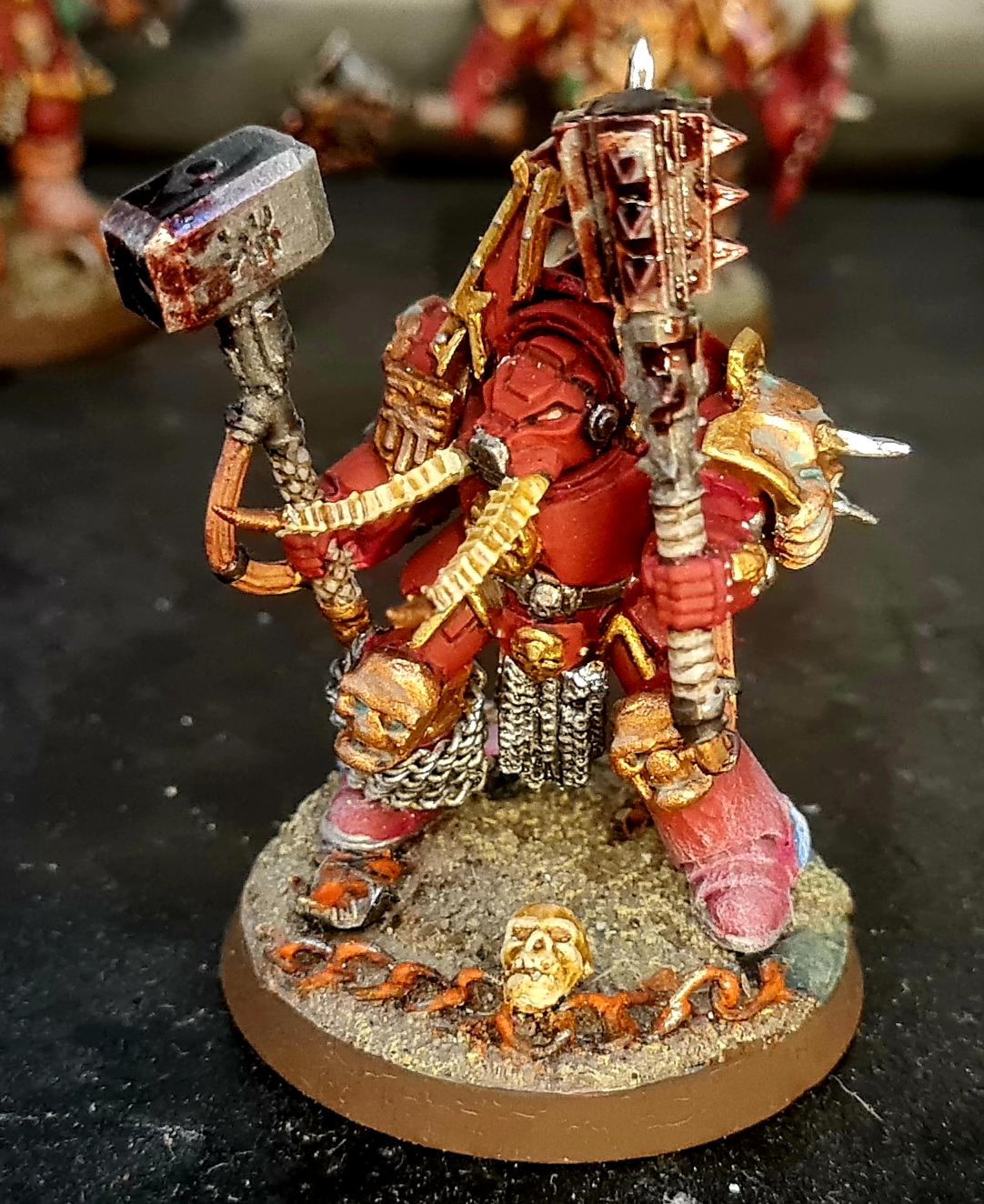 Berserkers, Berzerk, Berzerker, Blood For The Blood God, Chaos, Chaos Space Marines, Conversion, Heresy, Heretic Astartes, Infantry, Khorne, Kitbash, Power Hammer, Power Mace, Skulls For Skull Throne, Squad, Terminator Armor, Traitor Legions, Trophy, Warhammer 40,000, World Eaters