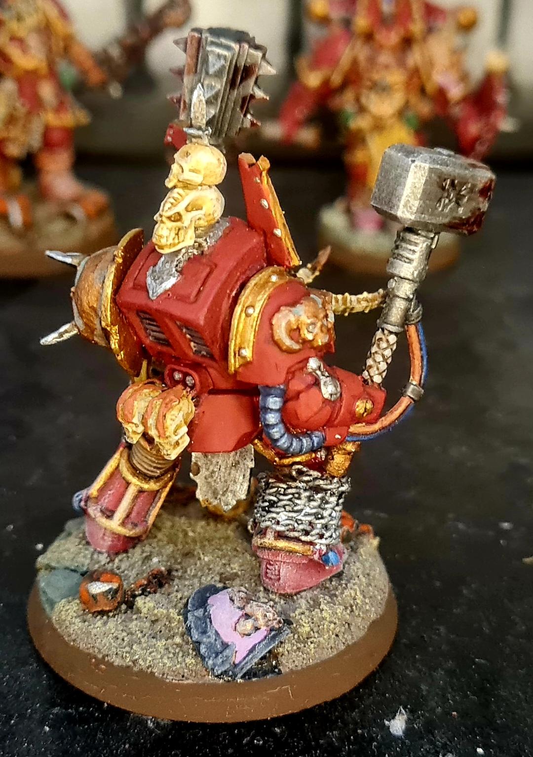 Berserkers, Berzerk, Berzerker, Blood For The Blood God, Chaos, Chaos Space Marines, Conversion, Heresy, Heretic Astartes, Infantry, Khorne, Kitbash, Power Hammer, Power Mace, Skulls For Skull Throne, Squad, Terminator Armor, Traitor Legions, Trophy, Warhammer 40,000, World Eaters