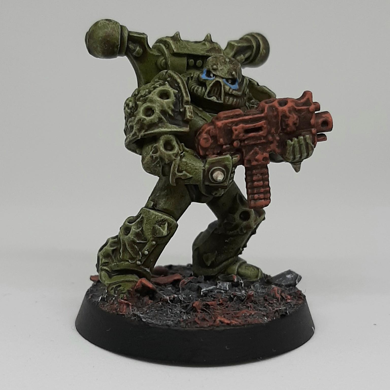 Astartes, Chaos, Conversion, Death Guard, Heretic, Kitbash, Nurgle, Plague, Sculpting, Space, Space Marines