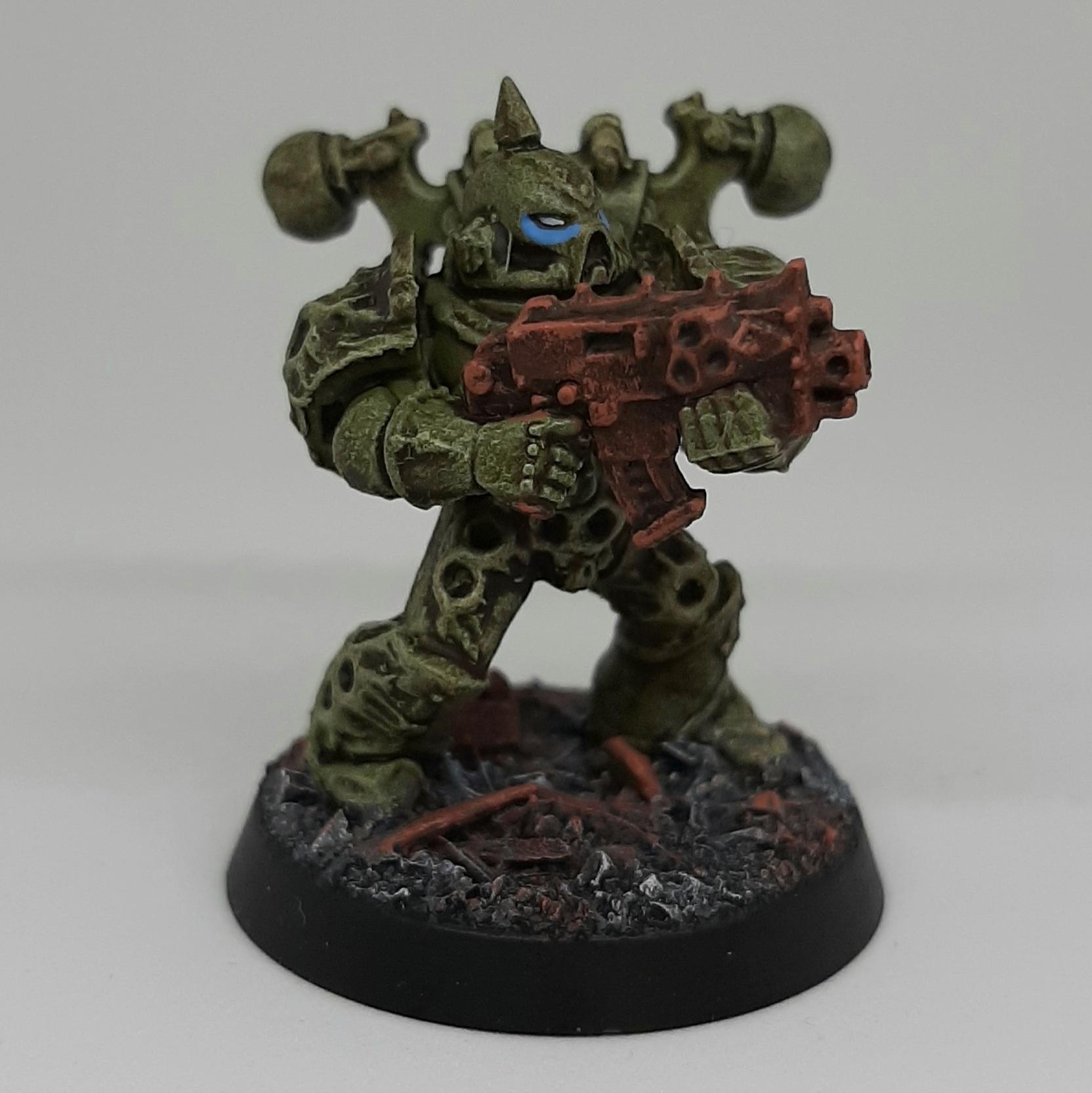 Astartes, Chaos, Conversion, Death Guard, Heretic, Kitbash, Nurgle, Plague, Sculpting, Space, Space Marines
