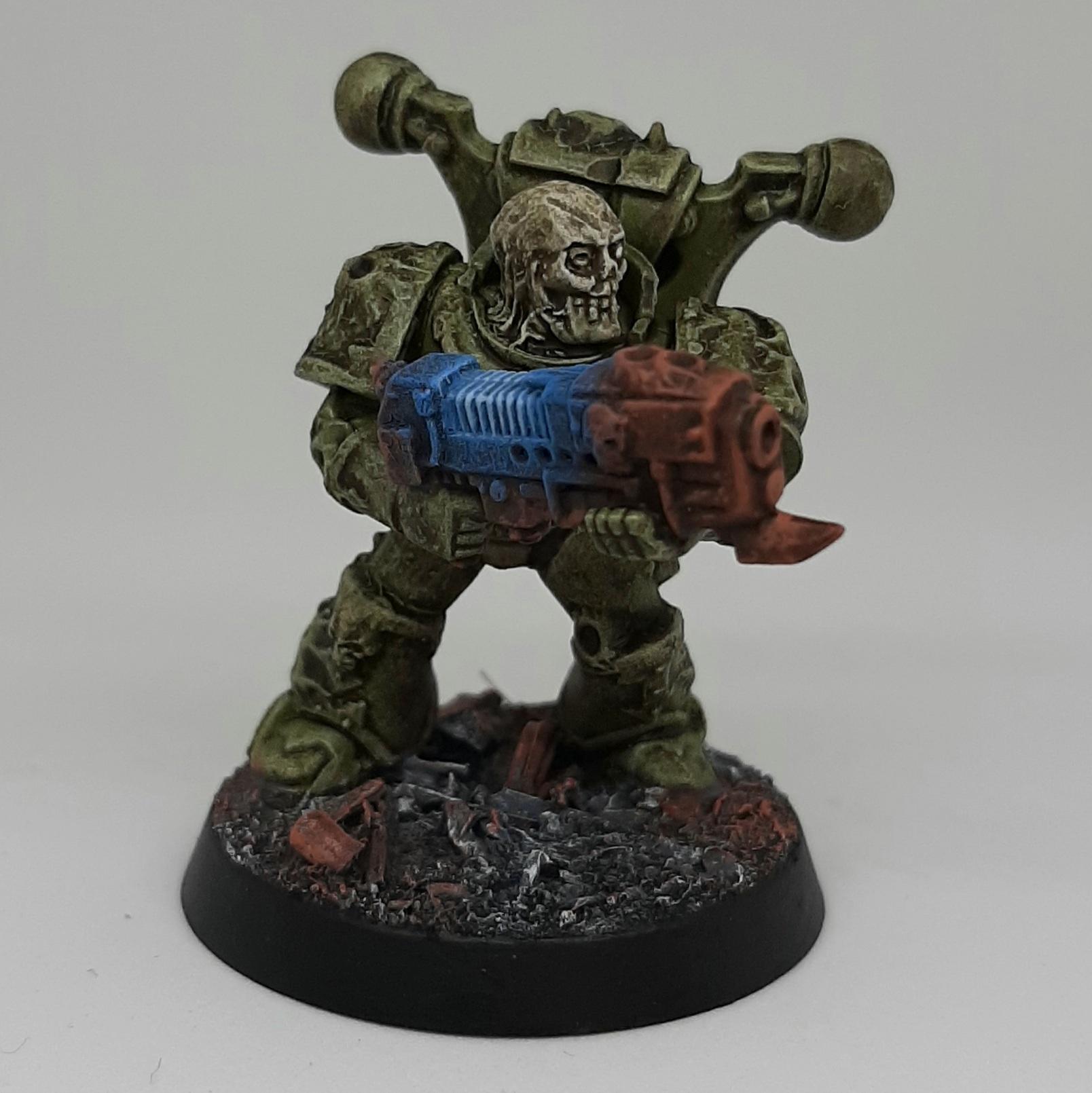 Astartes, Chaos, Conversion, Death Guard, Heretic, Kitbash, Nurgle, Plague, Sculpting, Space, Space Marines