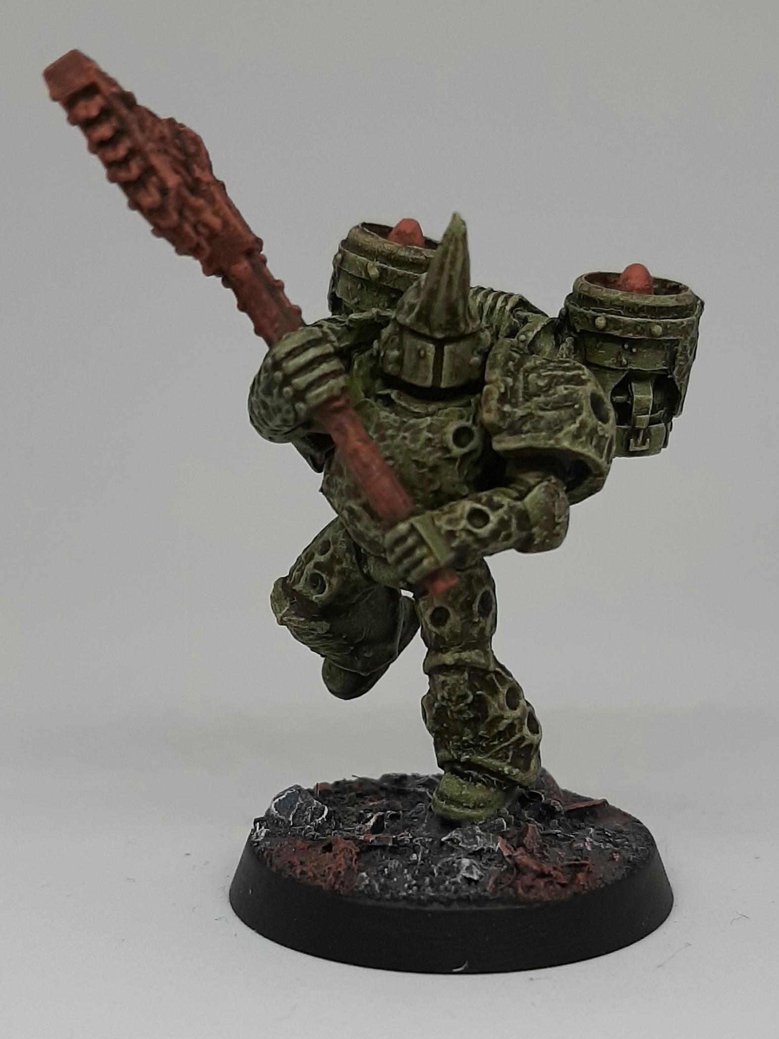 Aspiring, Astartes, Champion, Chaos, Conversion, Death Guard, Heretic, Kitbash, Nurgle, Plague, Raptors, Sculpting, Space, Space Marines