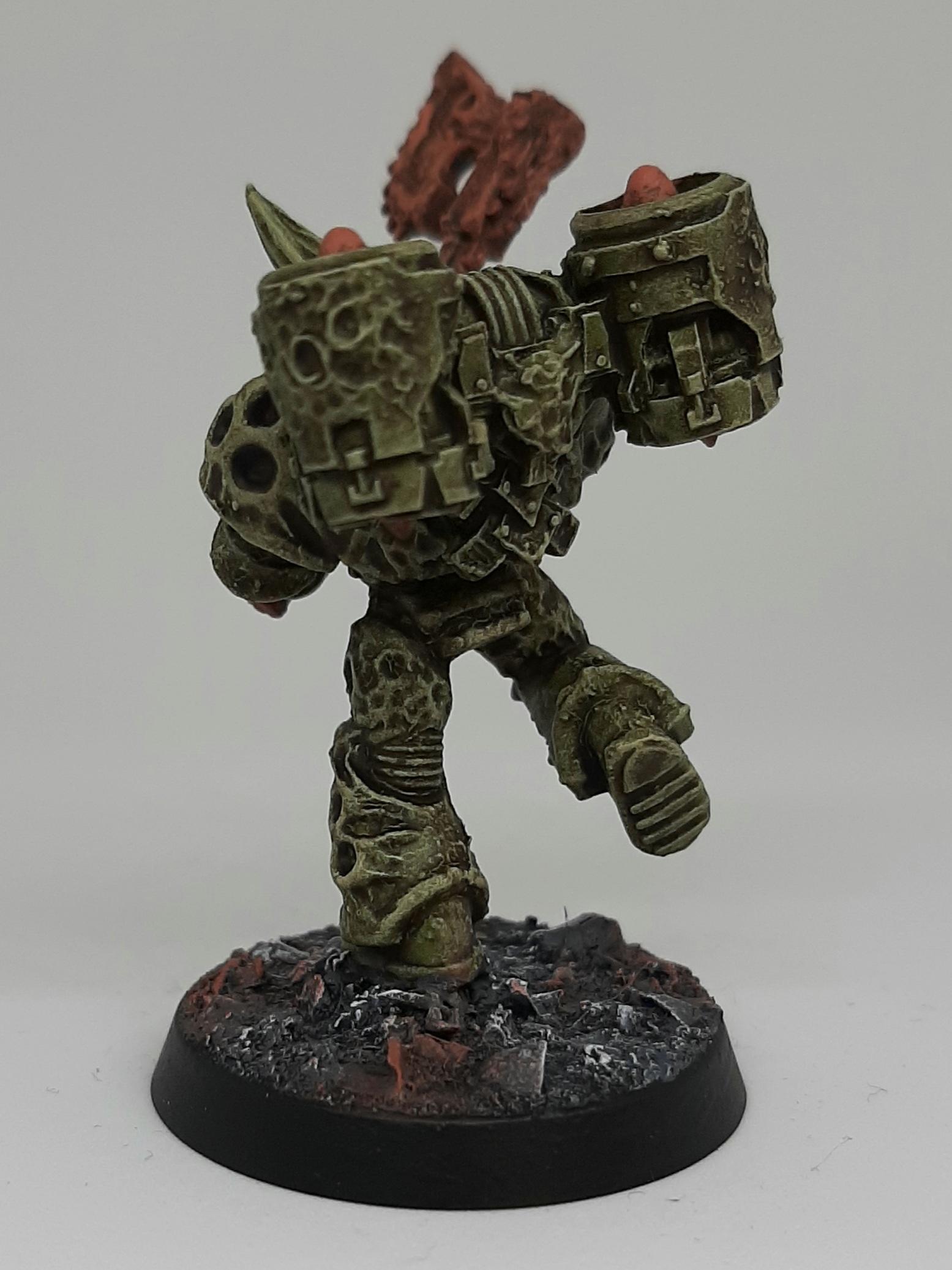 Aspiring, Astartes, Champion, Chaos, Conversion, Death Guard, Heretic, Kitbash, Nurgle, Plague, Raptors, Sculpting, Space, Space Marines