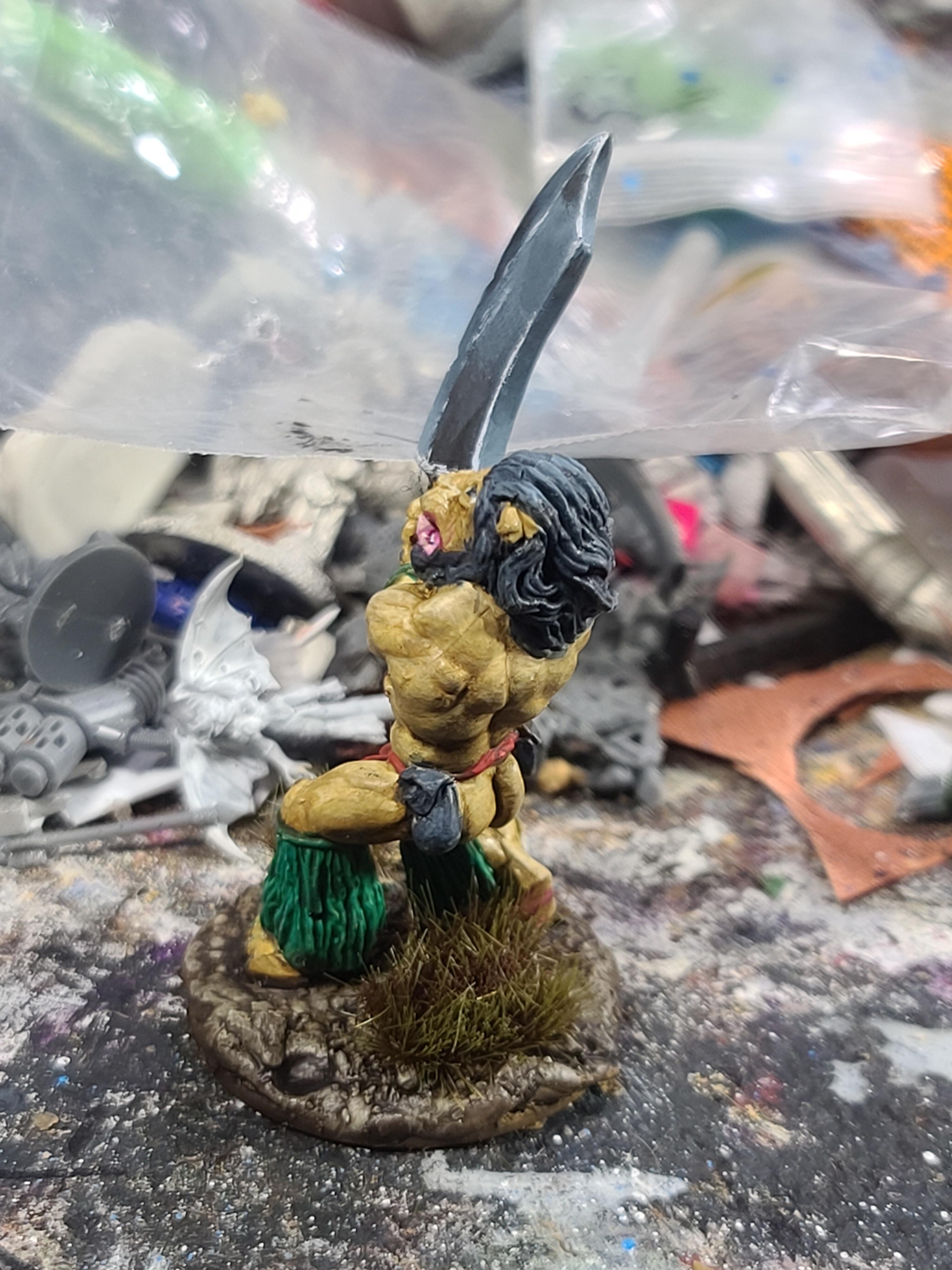 Avatar Of Courage, Bones, Lion Man, Non-Metallic Metal, Reaper Miniatures