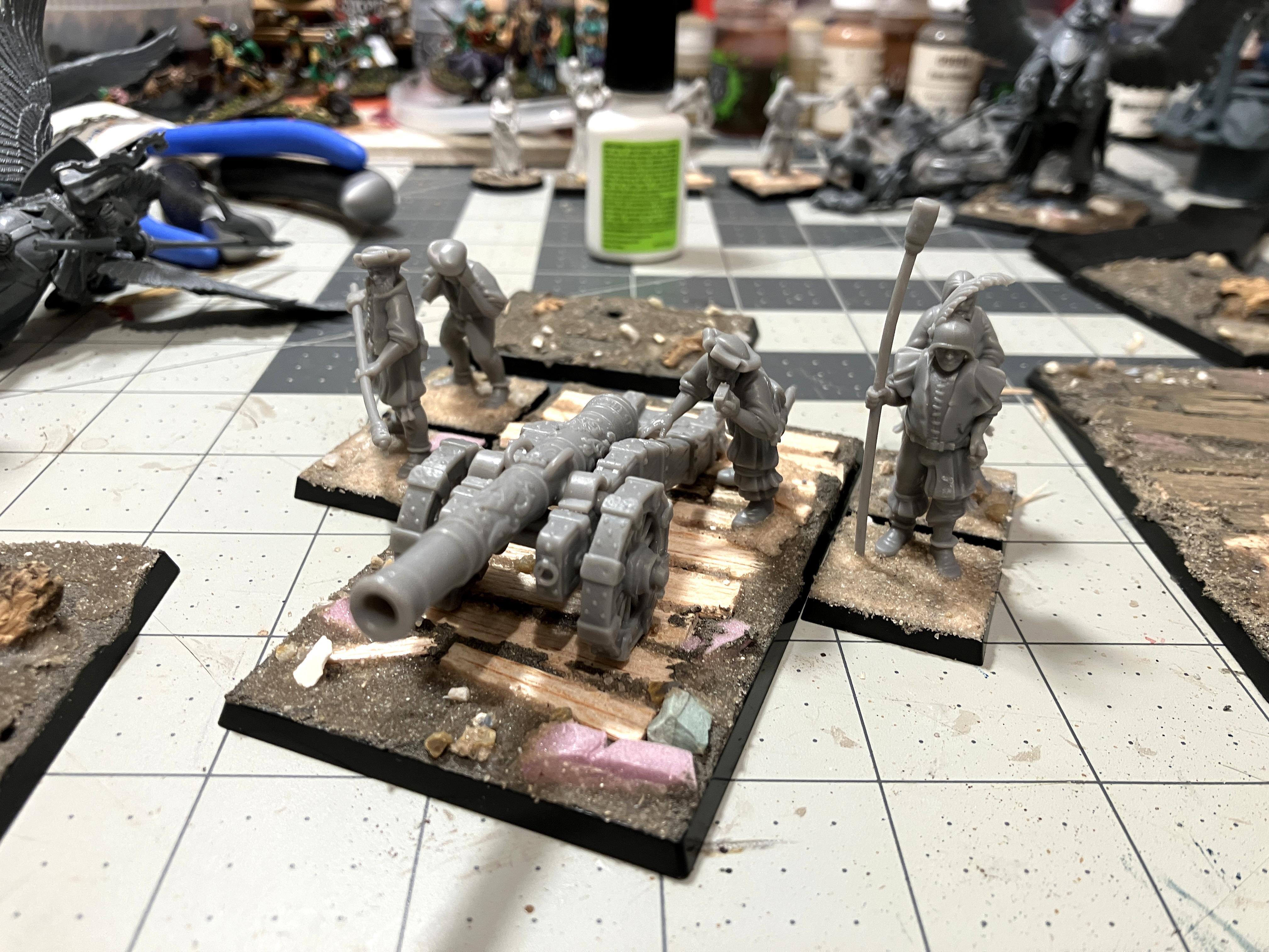 3d Print, Bombard, Bretonnians, Cannon, Exile Army, The Old World