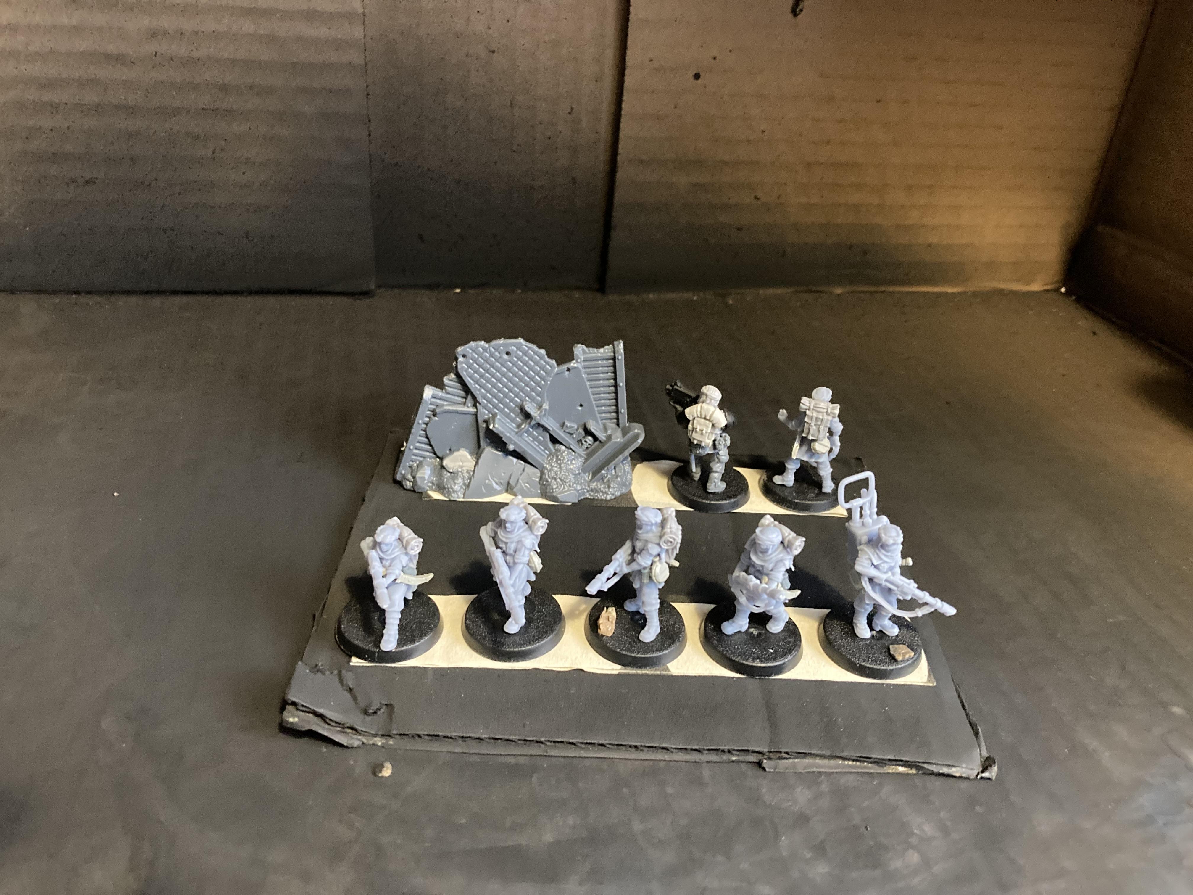 Desert Scorpions, Imperial Guard, Tallarn Desert Raiders, Victoria Miniatures, Work In Progress