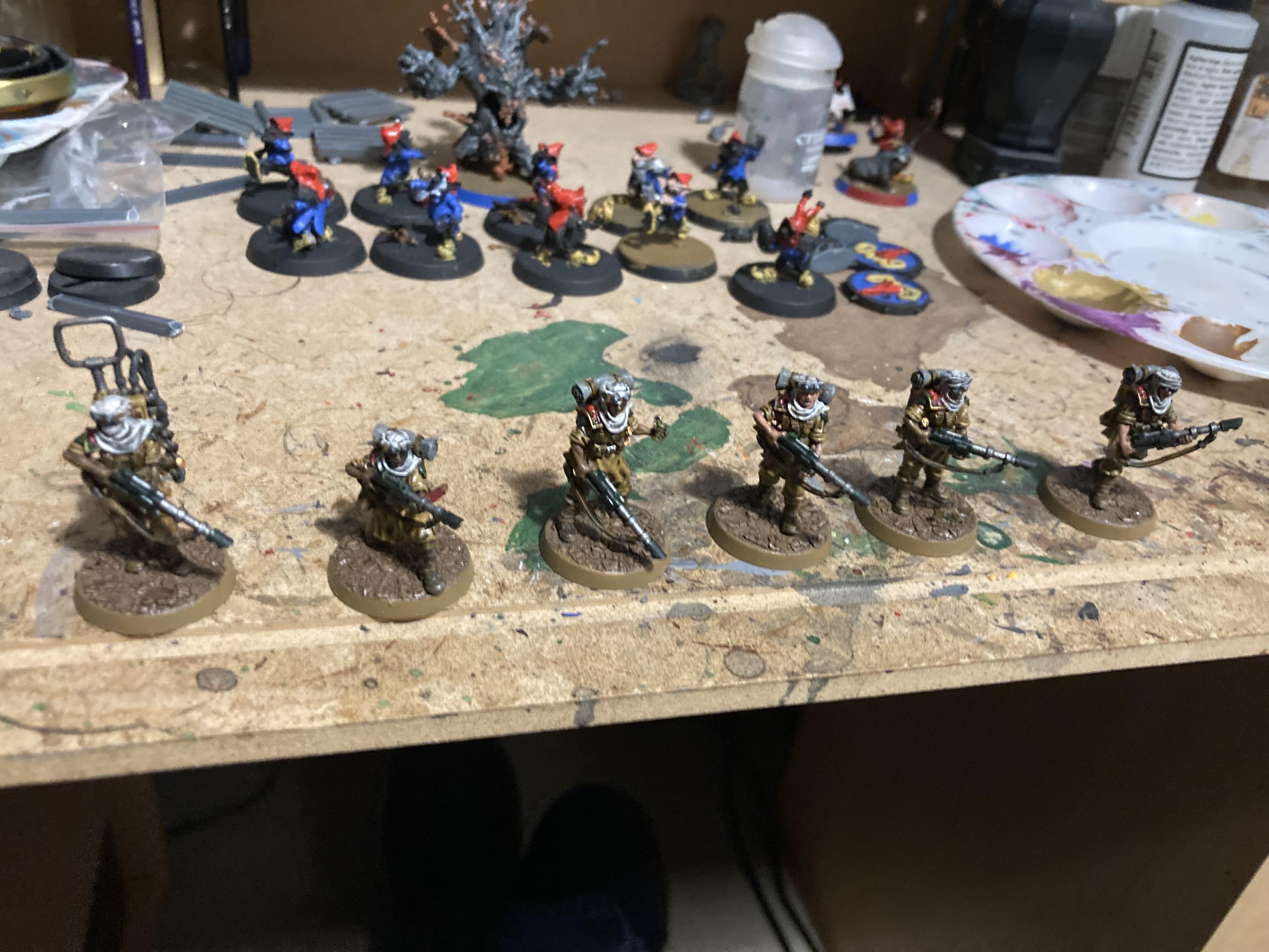 Desert Scorpions, Imperial Guard, Tallarn Desert Raiders, Victoria Miniatures, Work In Progress