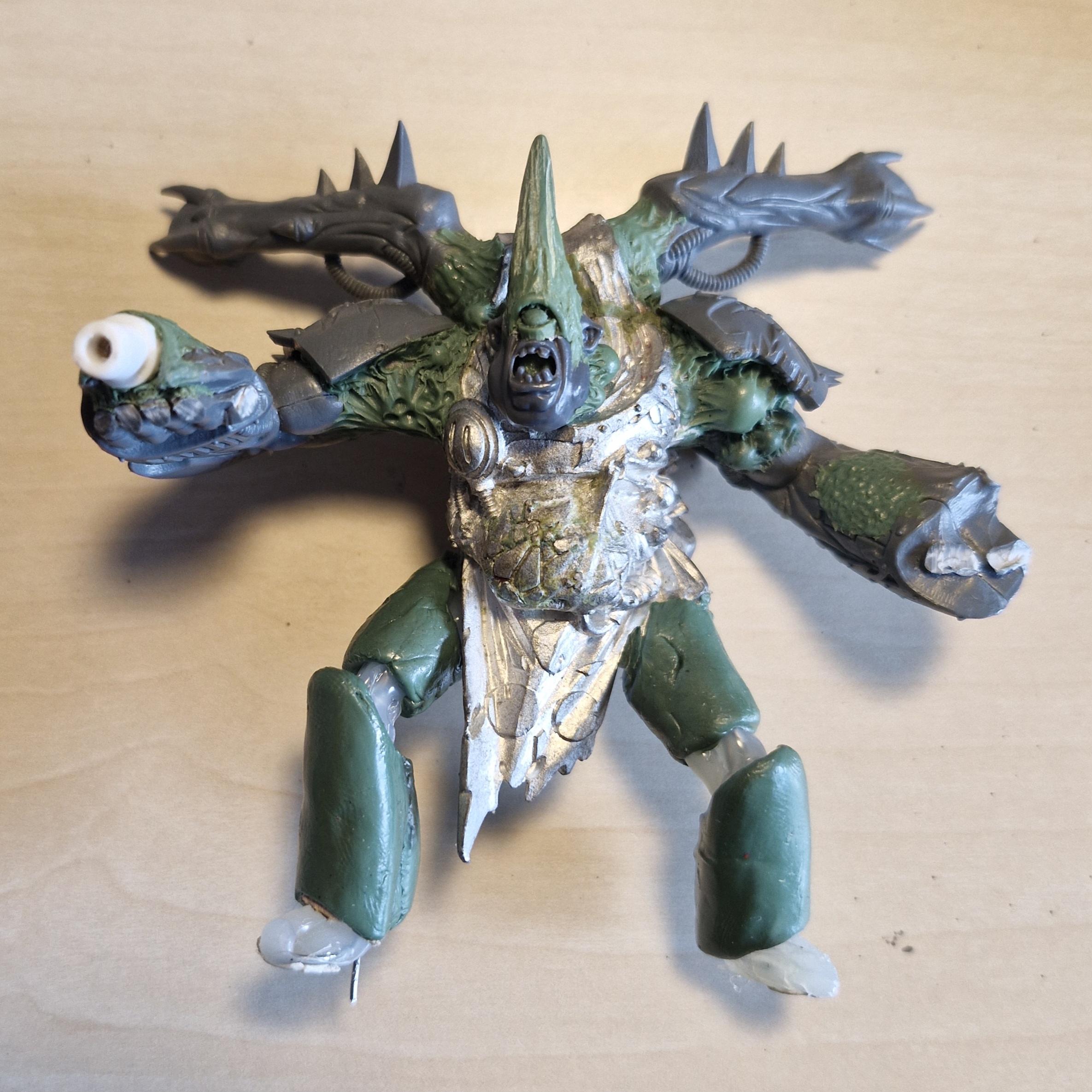 Astartes, Chaos, Conversion, Daemons, Death Guard, Heretic, Kitbash, Nurgle, Plague, Prince, Sculpting, Space, Space Marines