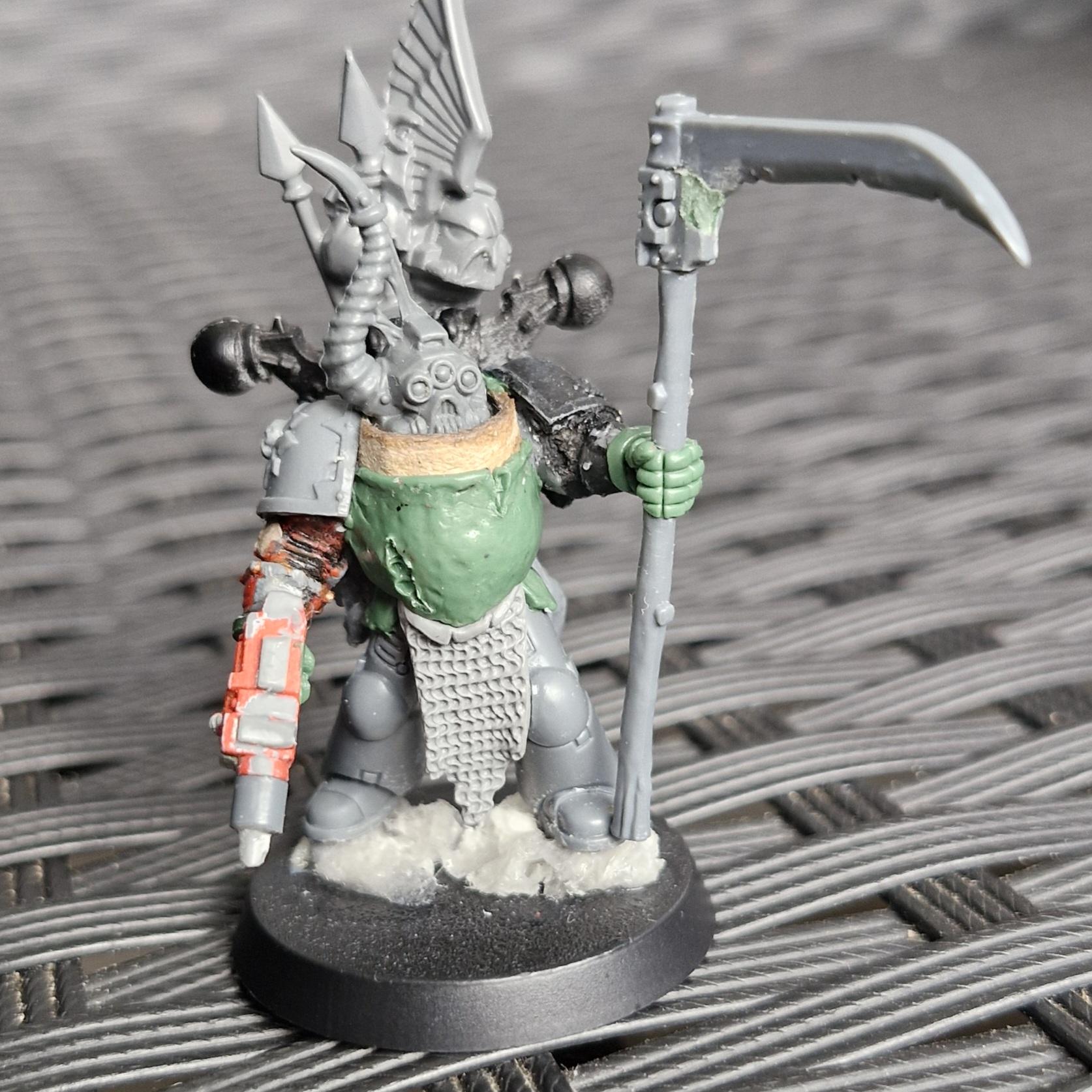Aspiring, Astartes, Champion, Chaos, Conversion, Death Guard, Heretic, Kitbash, Nurgle, Plague, Sculpting, Space, Space Marines