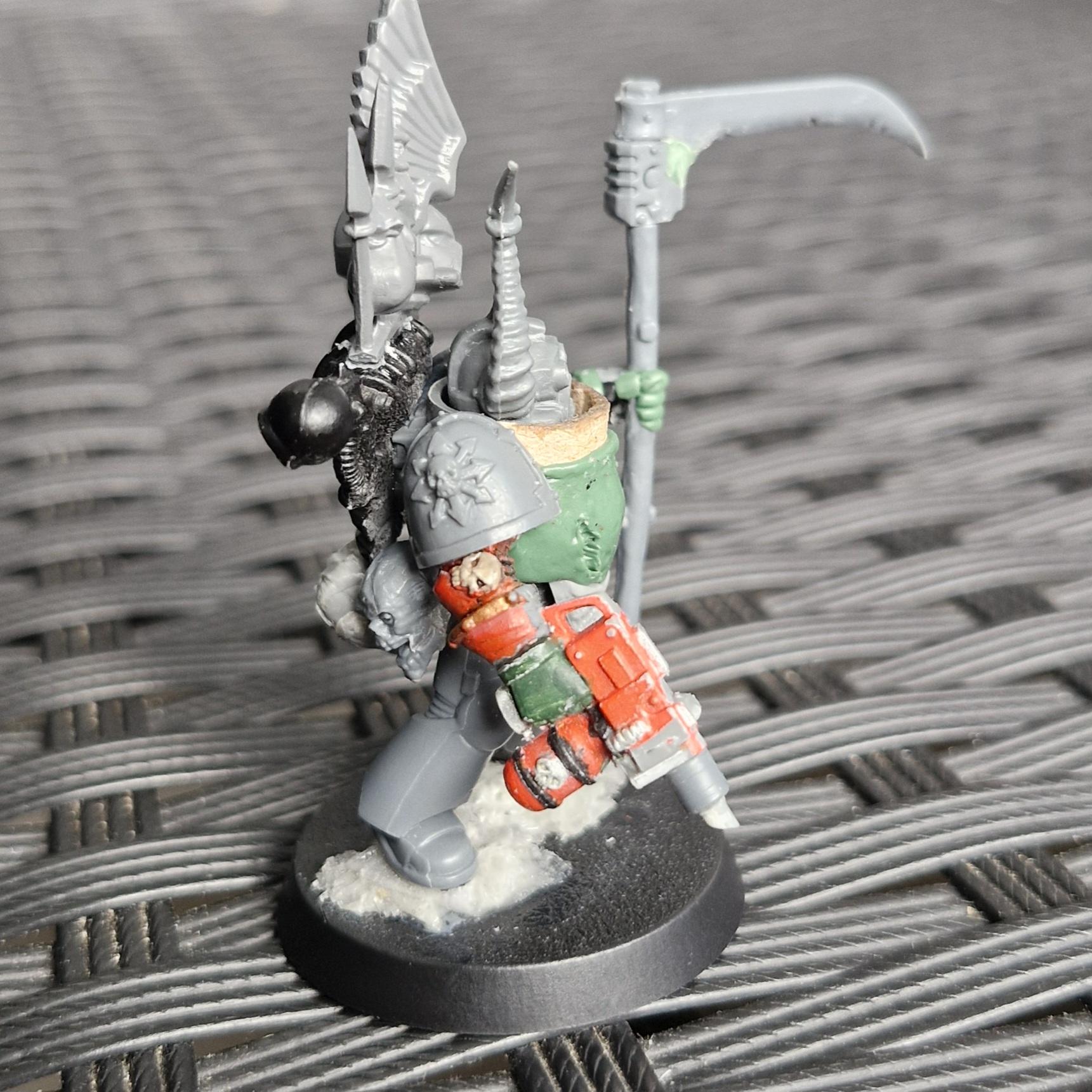 Aspiring, Astartes, Champion, Chaos, Conversion, Death Guard, Heretic, Kitbash, Nurgle, Plague, Sculpting, Space, Space Marines