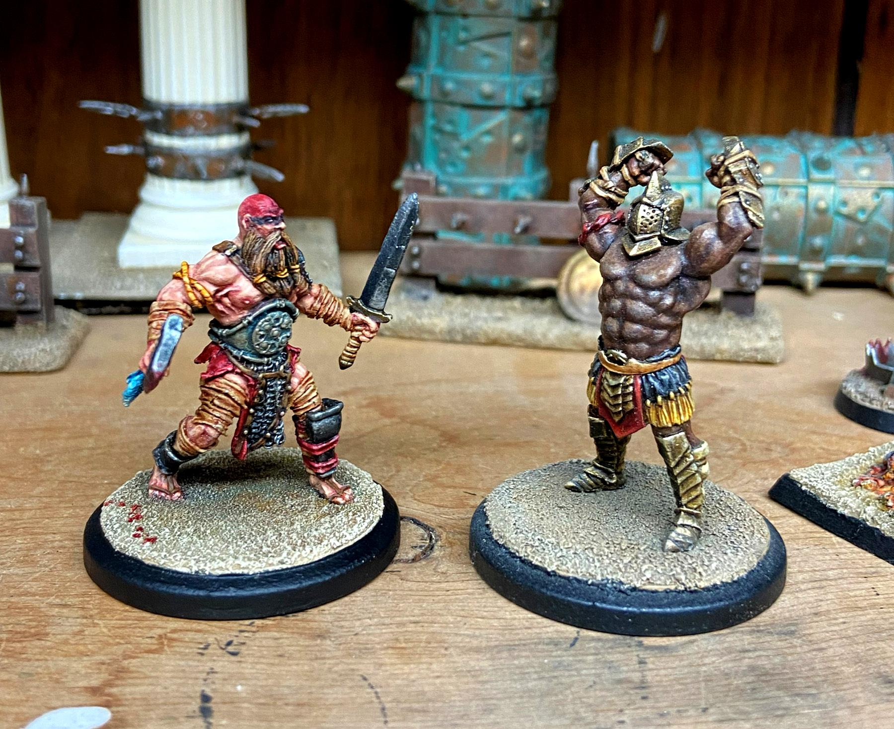 Arena Rex, Barbarian, Gladiator, Hagal, Viking, Warpaint, Zephyri