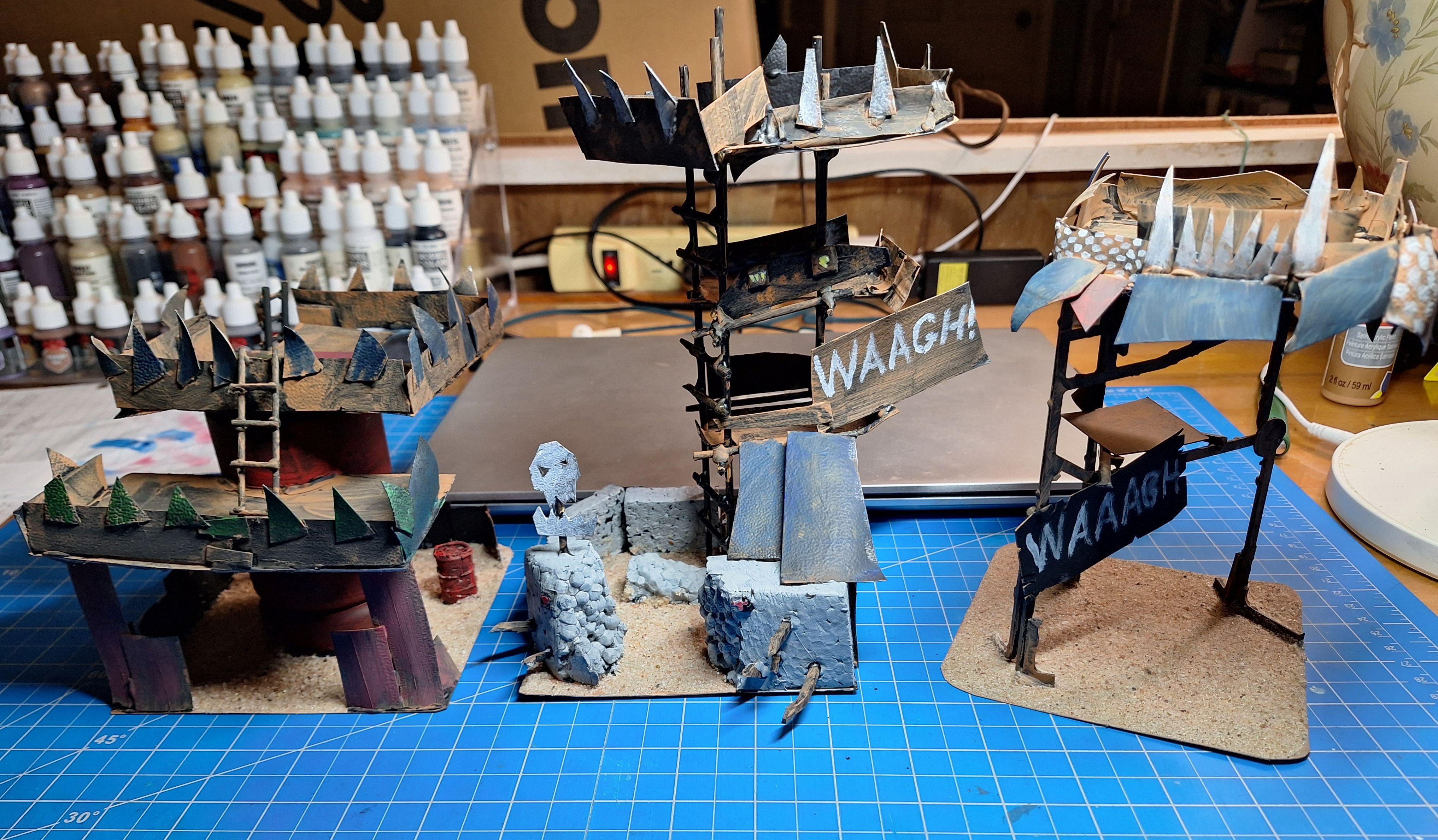 Buildings, Orks, Scrap, Terrain, Warhammer 40,000, Warhammer Fantasy, Xenos