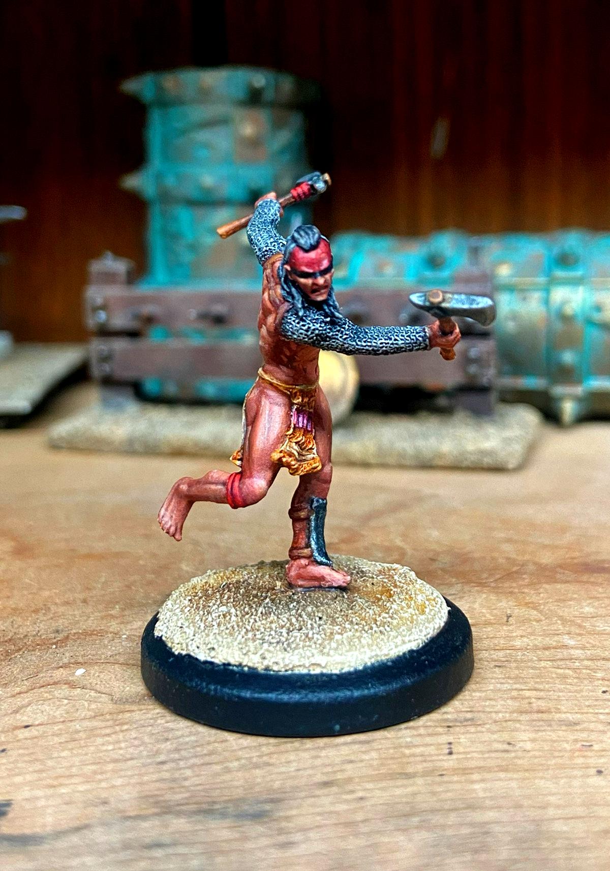 Arena Rex, Axe, Gladiator, Gladiators, Indian, Native American, Red Republic, Red Republic Games, Vargr, Warpaint