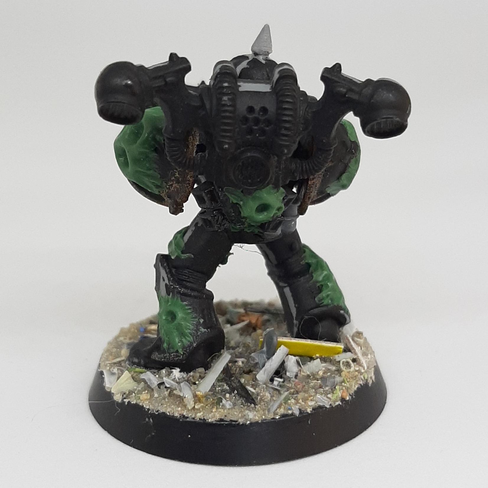 Astartes, Barnacle, Bolter, Boltgun, Chainaxe, Chainsword, Chaos, Conversion, Death Guard, Kitbash, Nurgle, Plague, Sculpting, Space, Space Marines, Squad