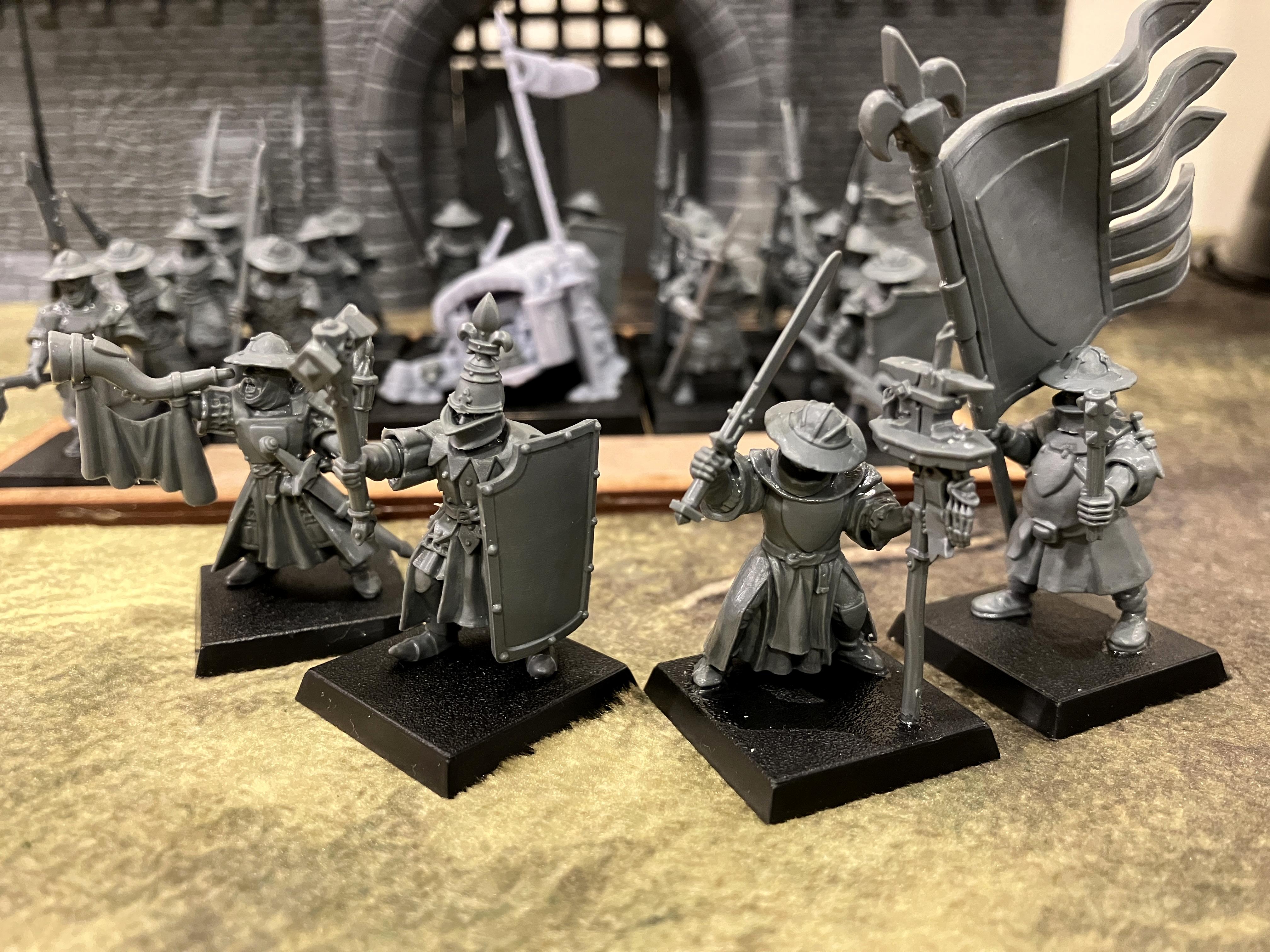Bretonnian Exiles, Bretonnians, Conversion, Men At Arms, Peasants, Yeomen