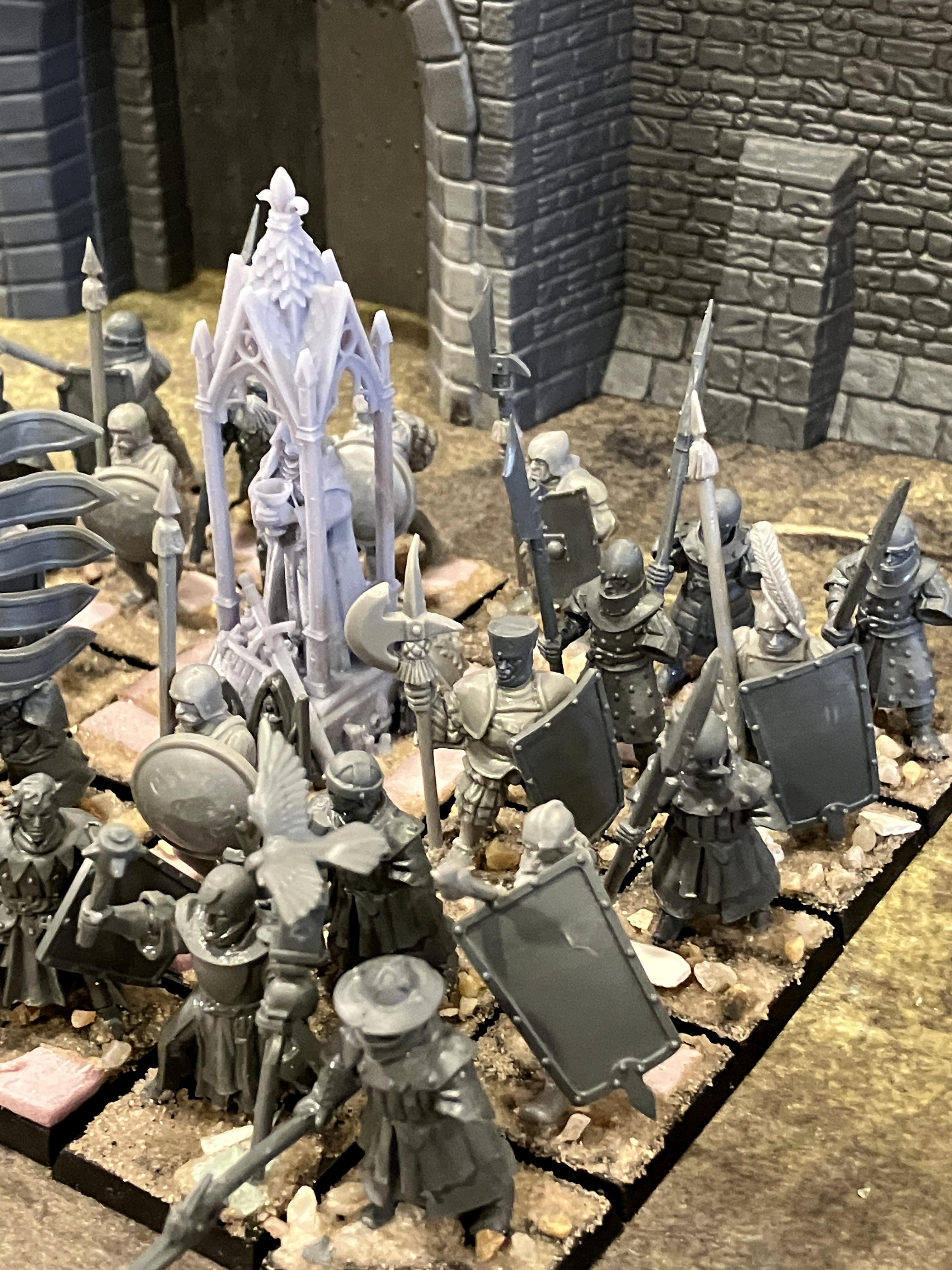 Bretonnian Exiles, Bretonnians, Conversion, Men At Arms, Peasants, Yeomen