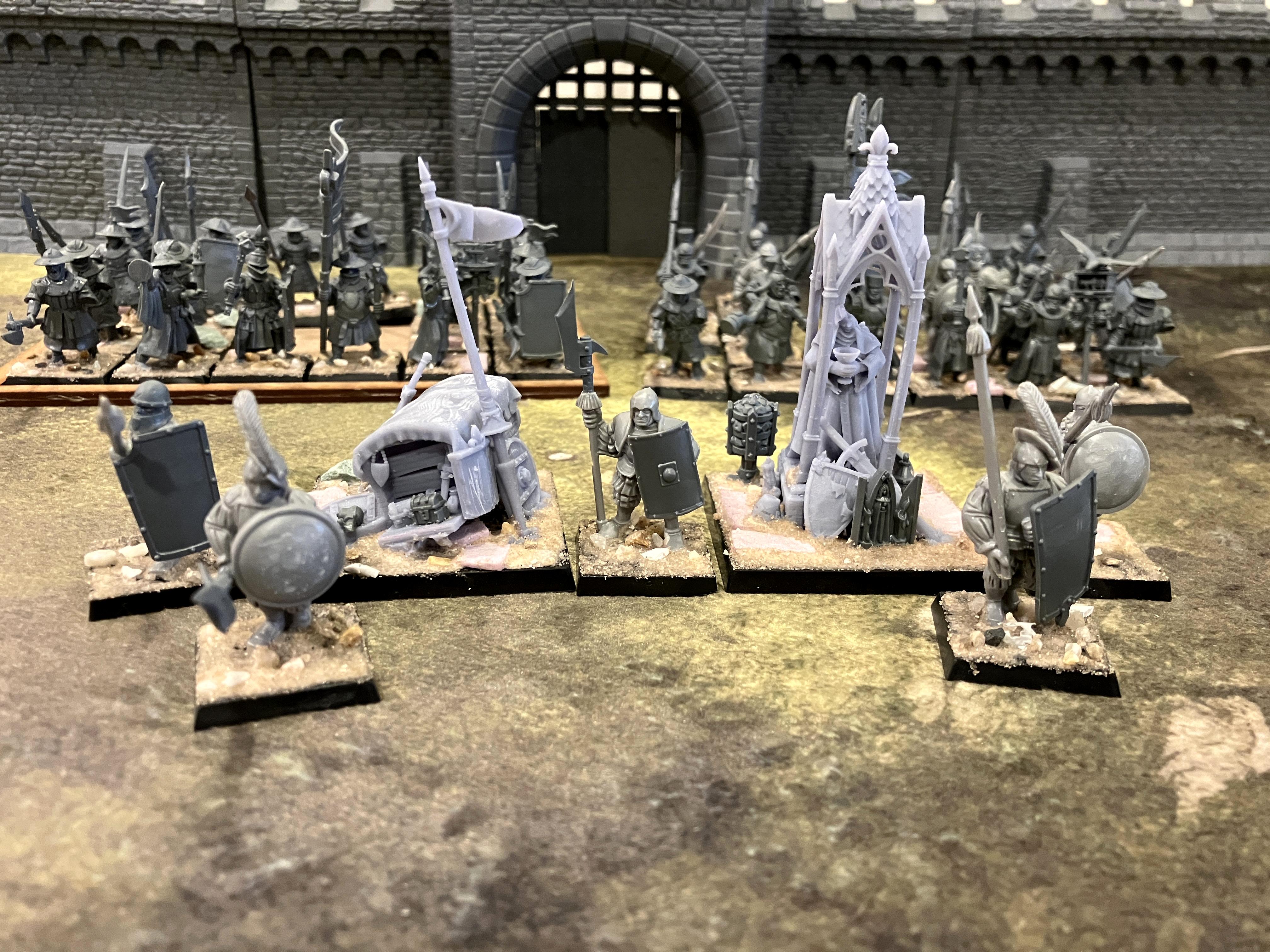 Bretonnian Exiles, Bretonnians, Conversion, Men At Arms, Peasants, Yeomen