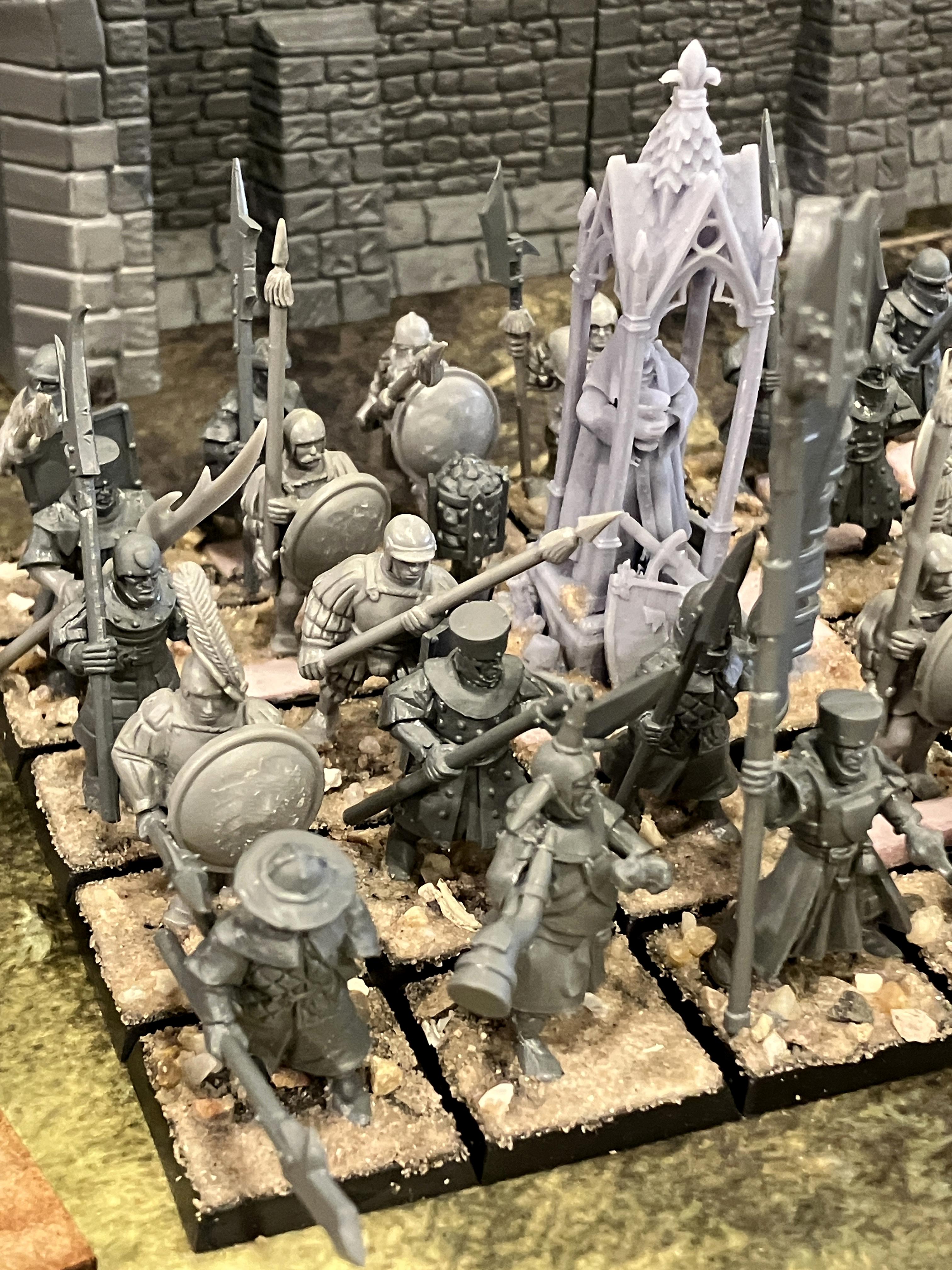 Bretonnian Exiles, Bretonnians, Conversion, Men At Arms, Peasants, Yeomen