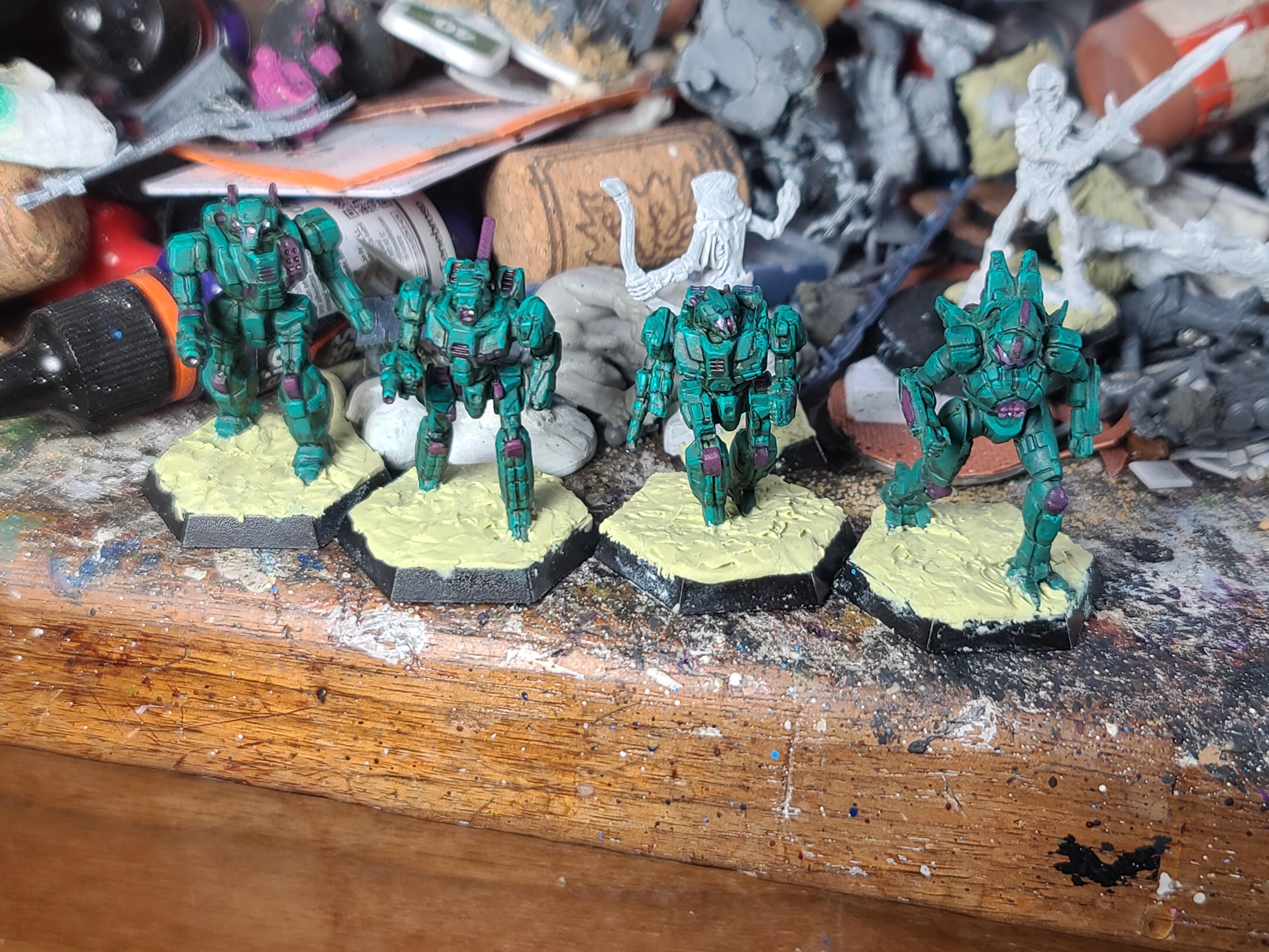 Battletech, Catalyst Game Labs, Mech, Spider, Stinger, Valkyrie, Wasp