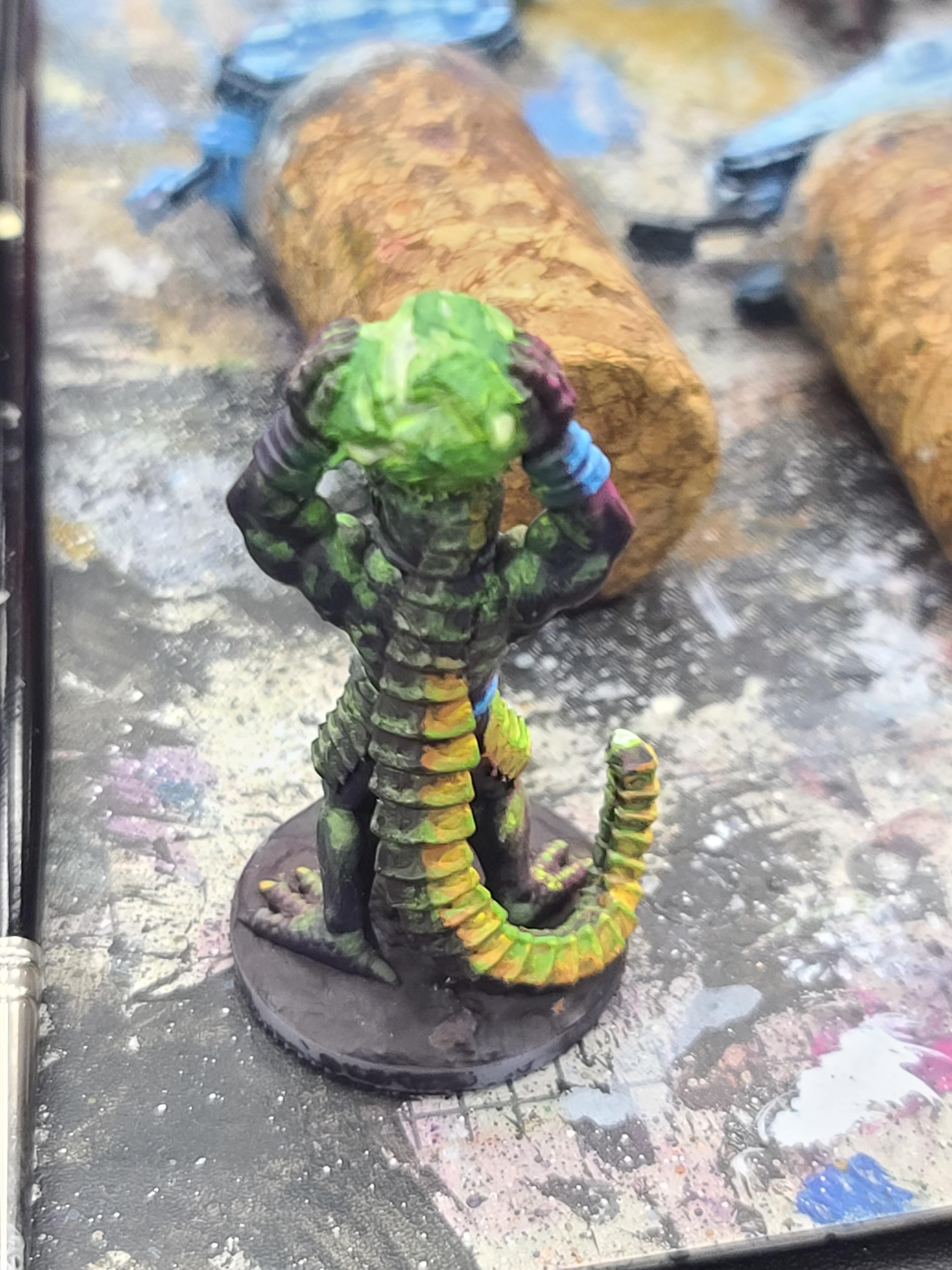 Light Painting Test, Lizardmen, Object Source Lighting, Unknown Printer, Unknown Sculptor