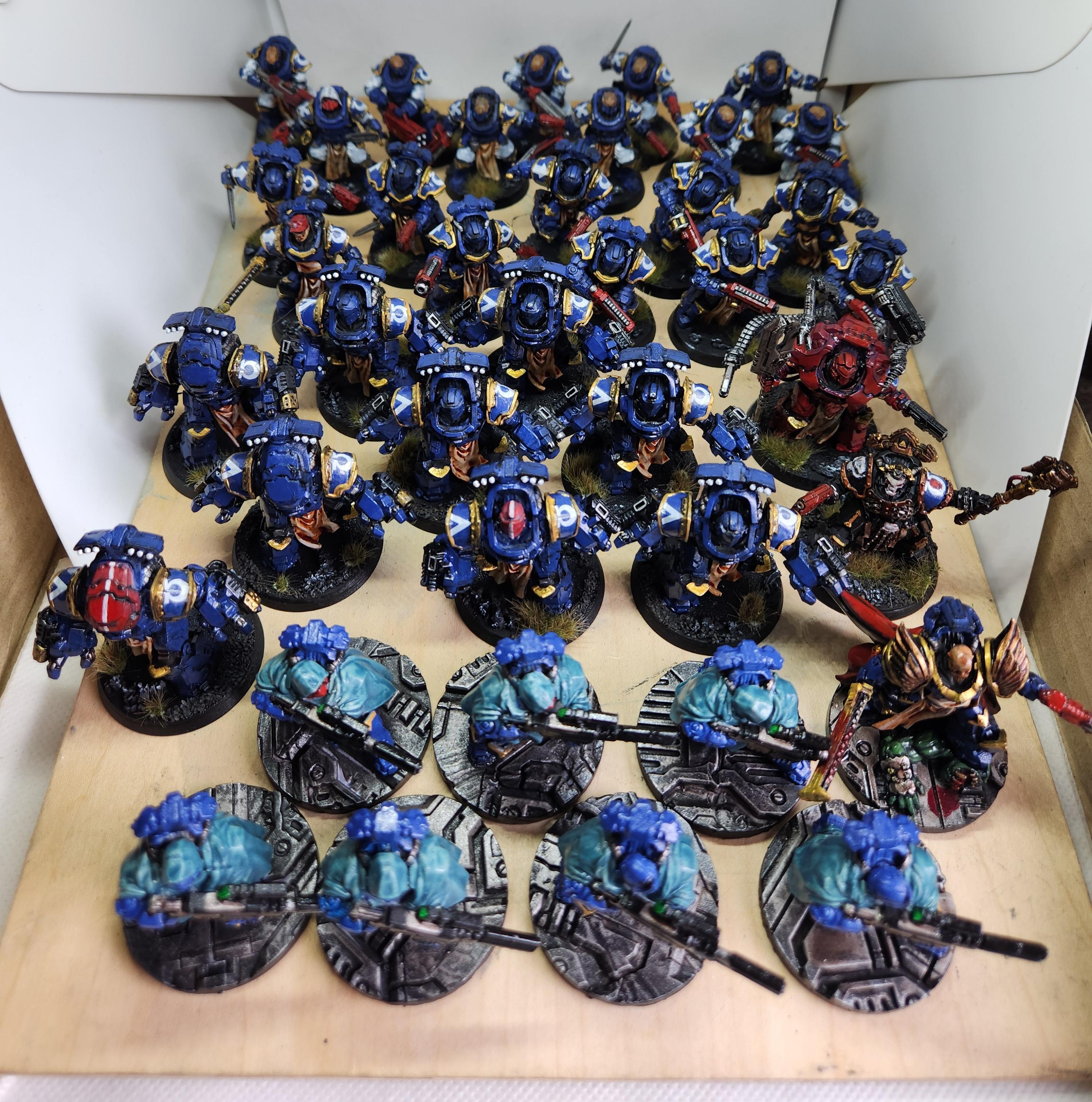Completed Ultramarines army