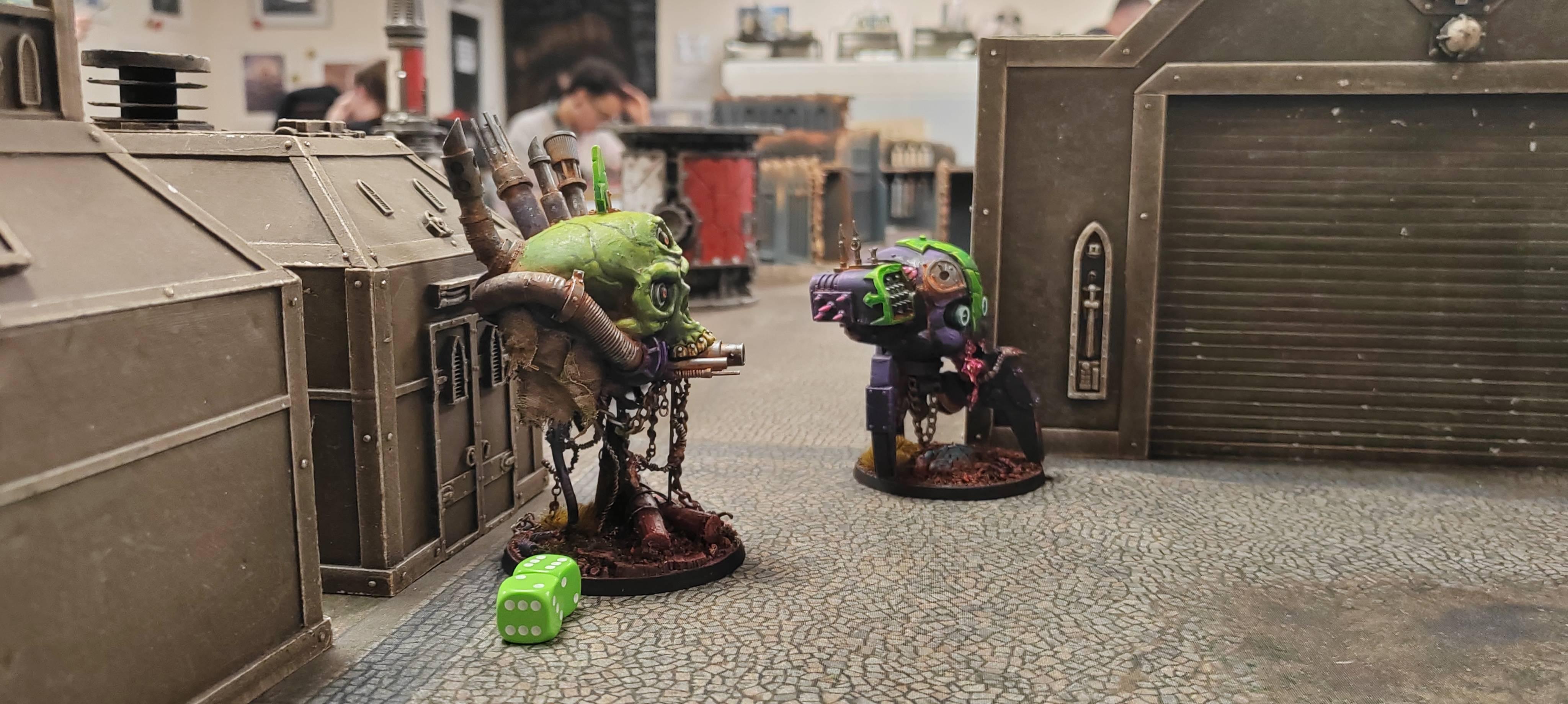 Two drones push up the midfield