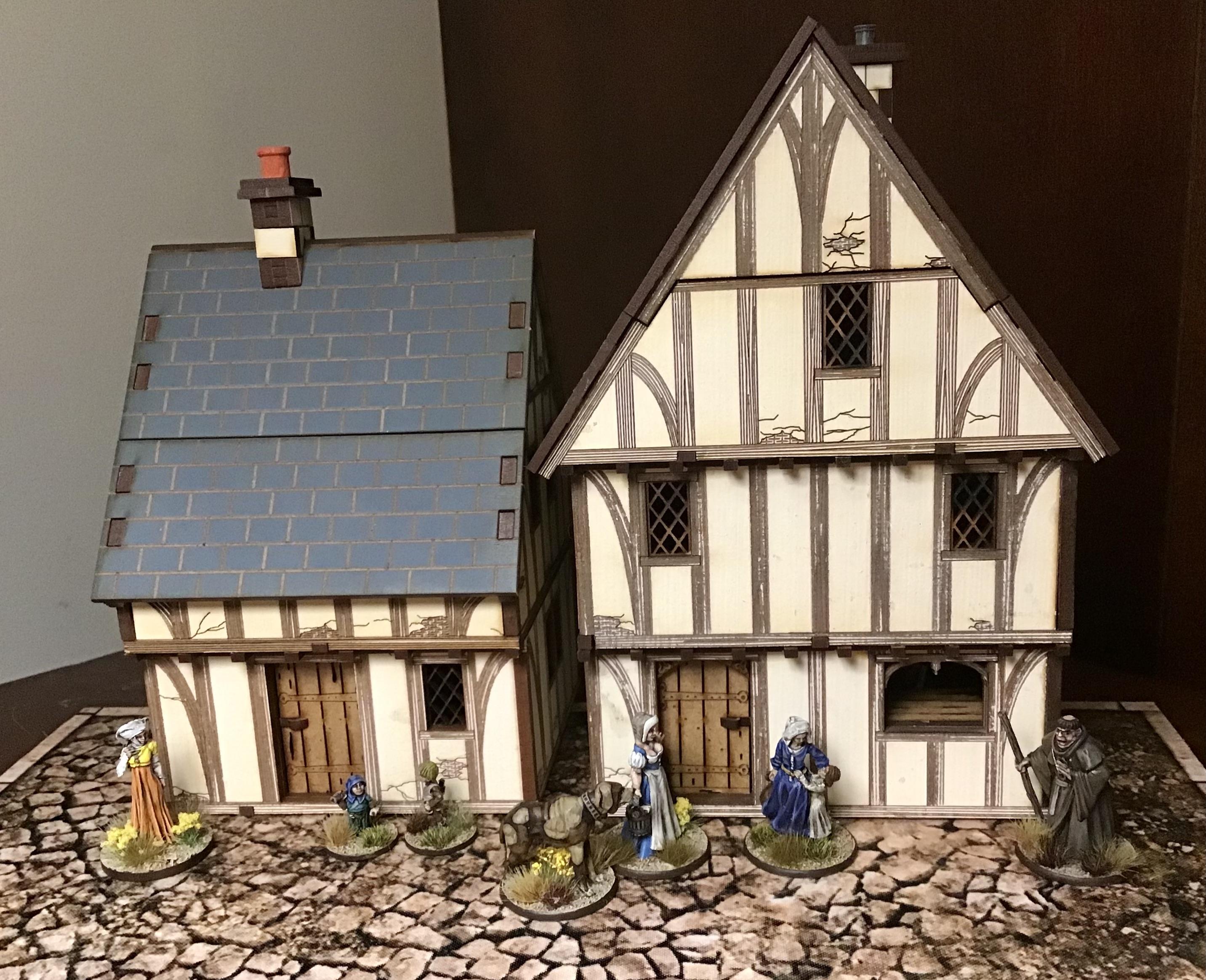 House, Medieval, Tudor, Village