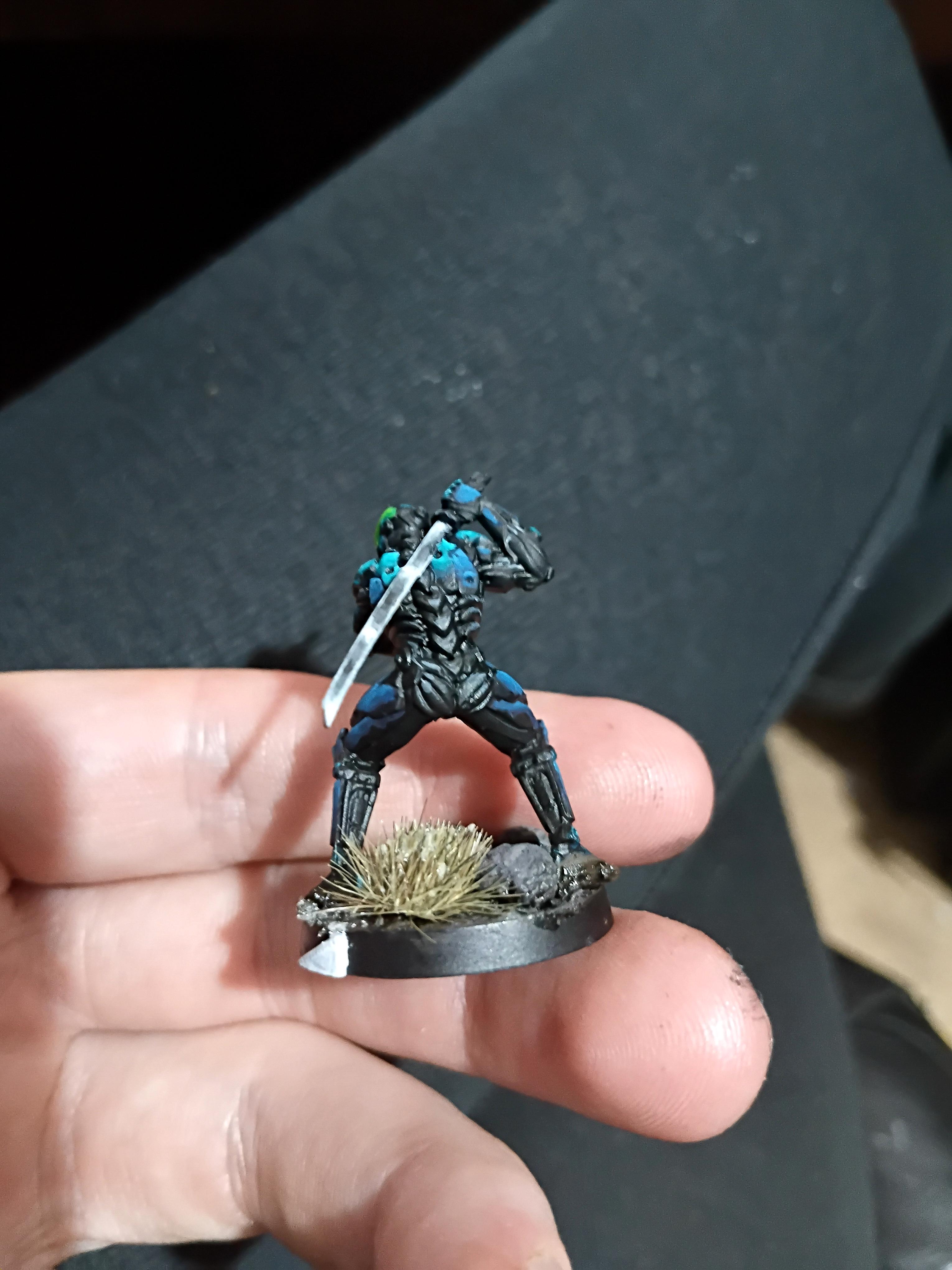 Assassin, Azakir, Badass, Cyberpunk, Dual Wielding, Infiltration Suit, Killer, Mini, Miniature, Novel, Oc, Sci Fi, Science Fiction, Stealth Suit, Swordsman