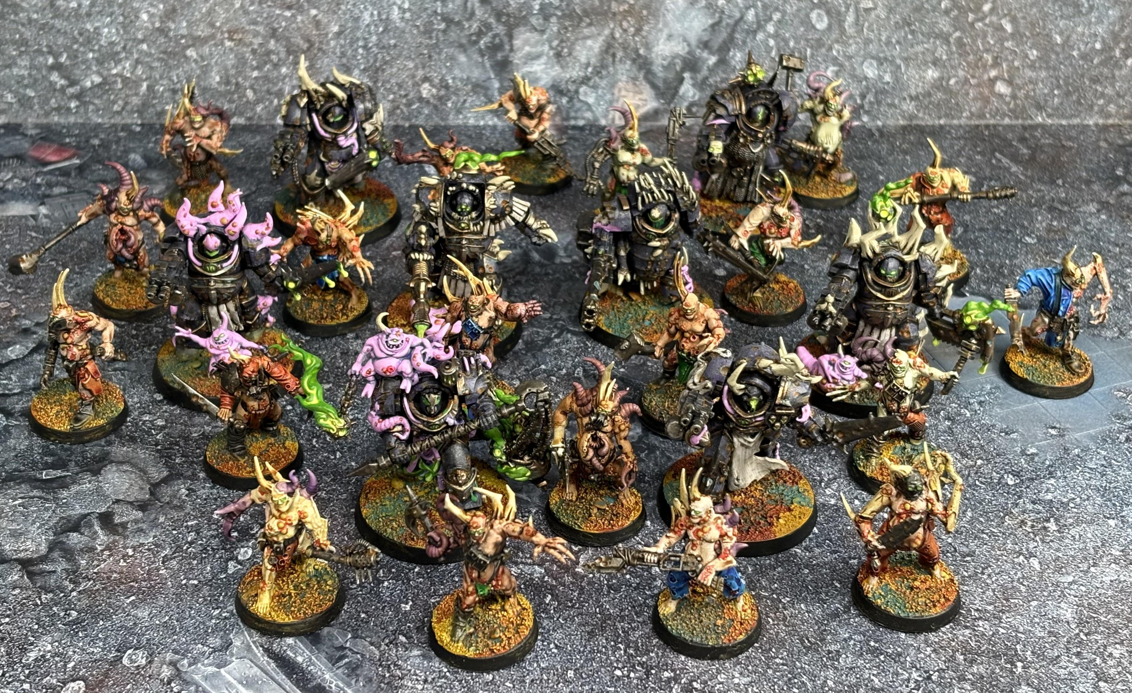Blightlord Terminators, Blightlords, Chaos Space Marines, Death Guard, Plague Marines, Poxwalkers, Space Marines, Tainted Cohort, Terminator Armor, Warhammer 40,000
