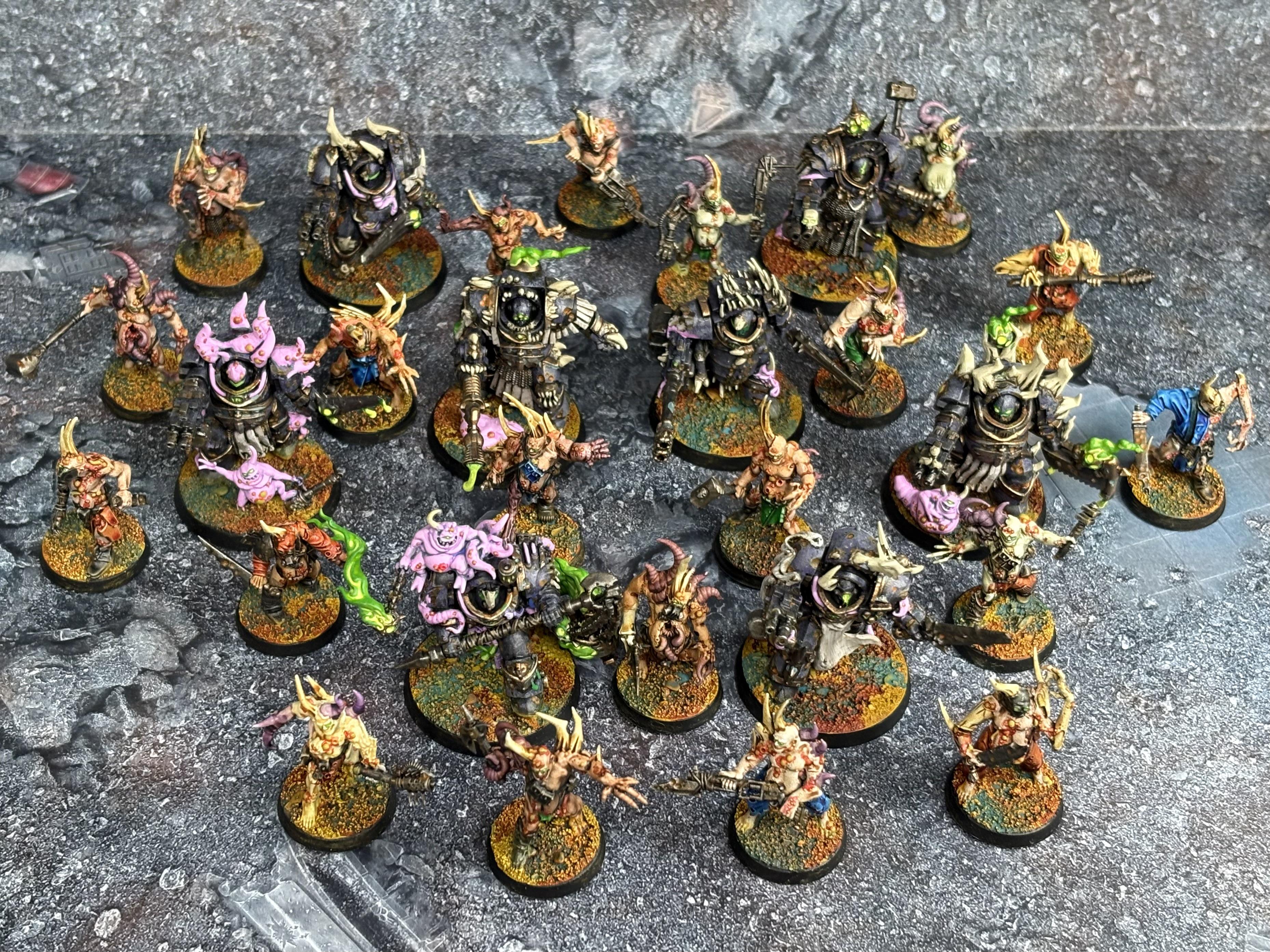 Blightlord Terminators, Blightlords, Chaos Space Marines, Death Guard, Plague Marines, Poxwalkers, Space Marines, Tainted Cohort, Terminator Armor, Warhammer 40,000