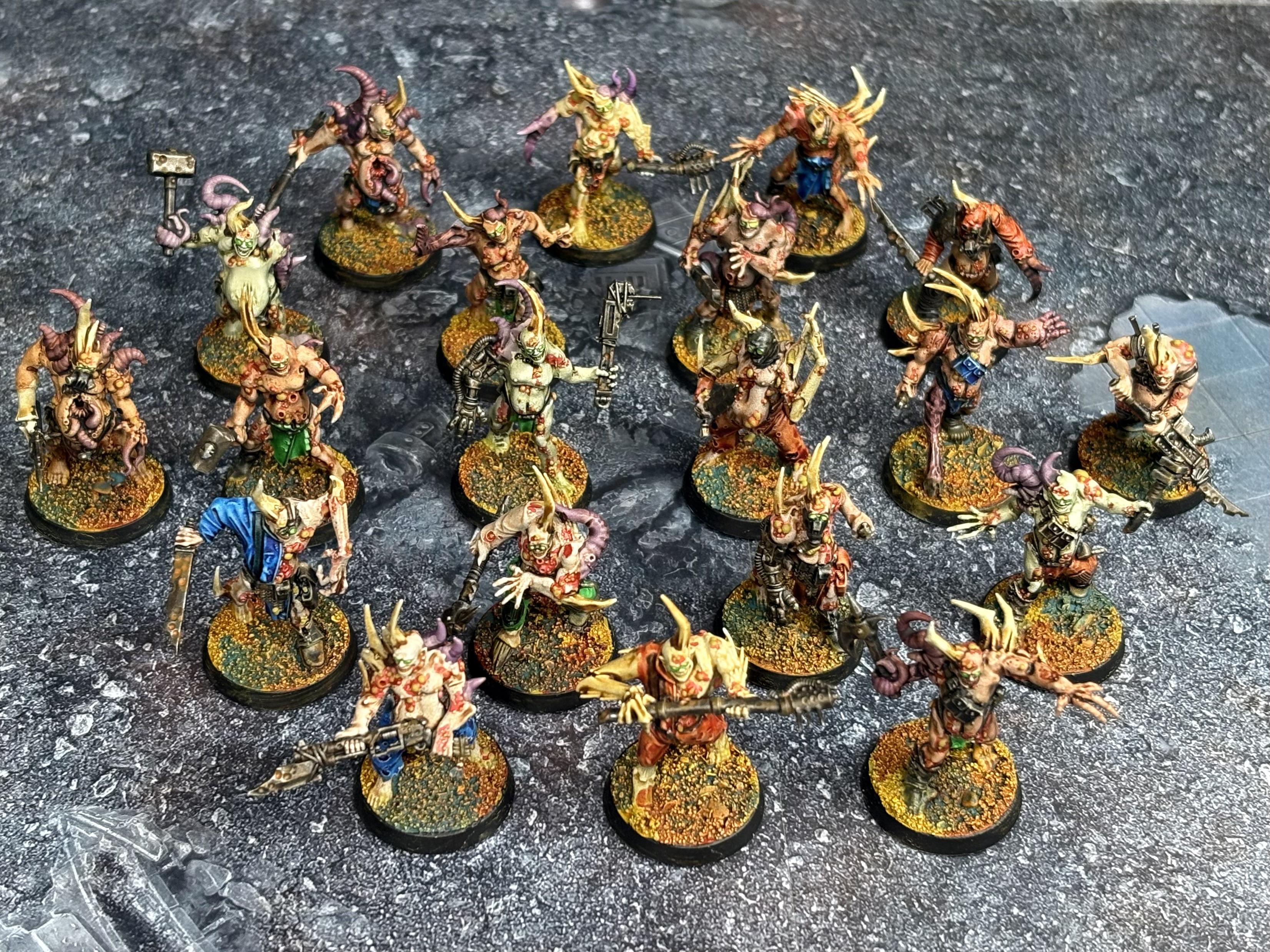 Chaos Space Marines, Death Guard, Plague Marines, Poxwalkers, Space Marines, Warhammer 40,000