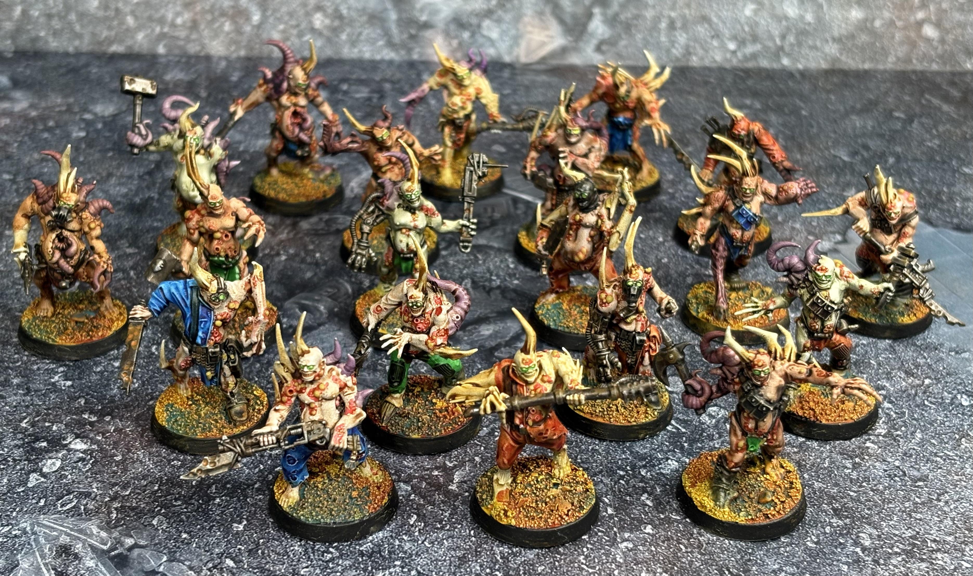 Chaos Space Marines, Death Guard, Plague Marines, Poxwalkers, Space Marines, Warhammer 40,000