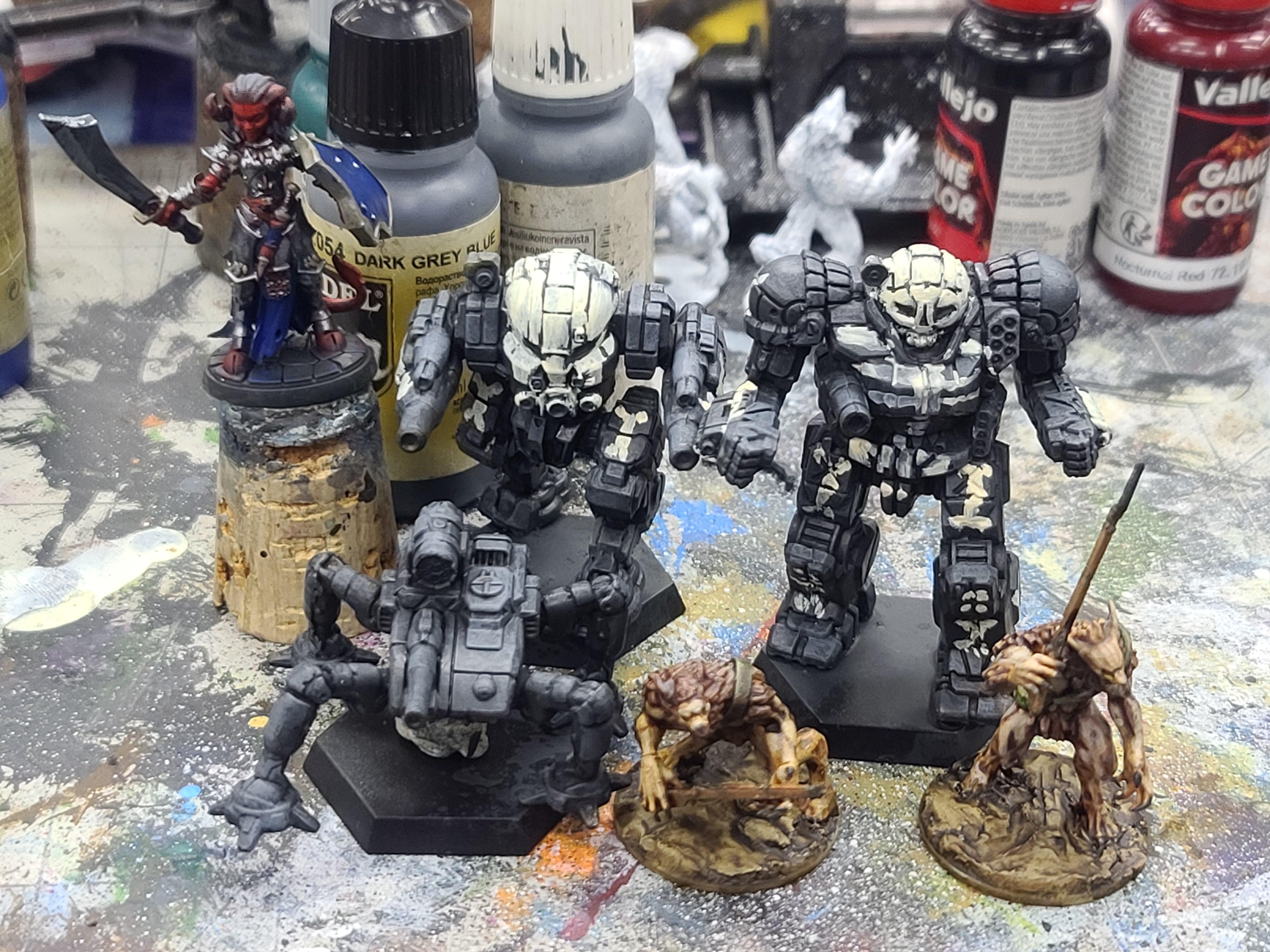 Atlasj, Battletech, Catalyst Game Labs, Dungeons And Dragons, Flashman, Hellborn Paladin, Mech, Reaper Miniatures, Scorpion, Smle, Trench Crusade, Wargames Atlantic, Weapon Swap, Werewolves