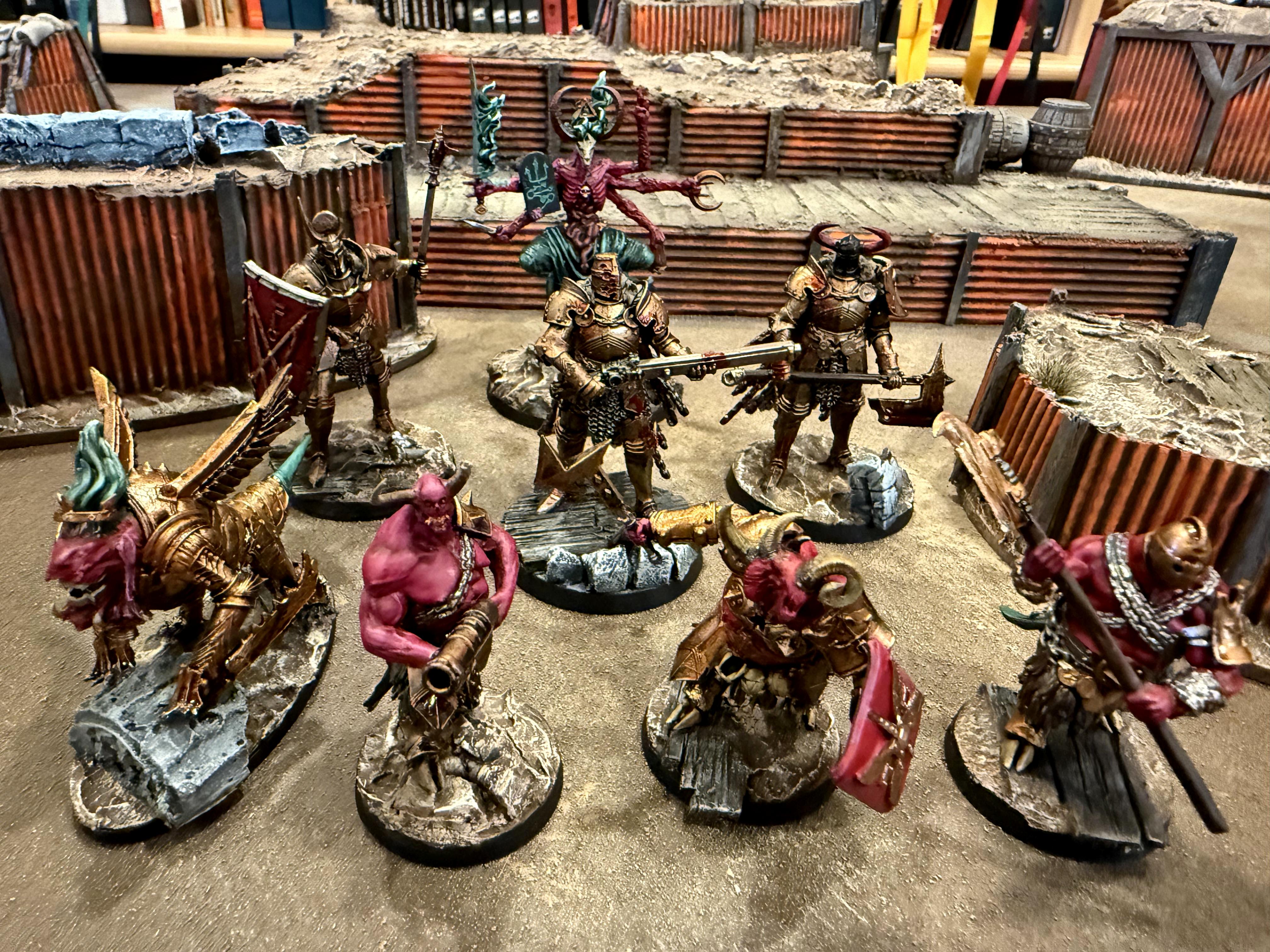 Abyssinian Front, Court Of The Seven Headed Serpent, Desert Combat, Gold Armor, Hell Knights, Trench, Trench Crusade, Yoke Fiend