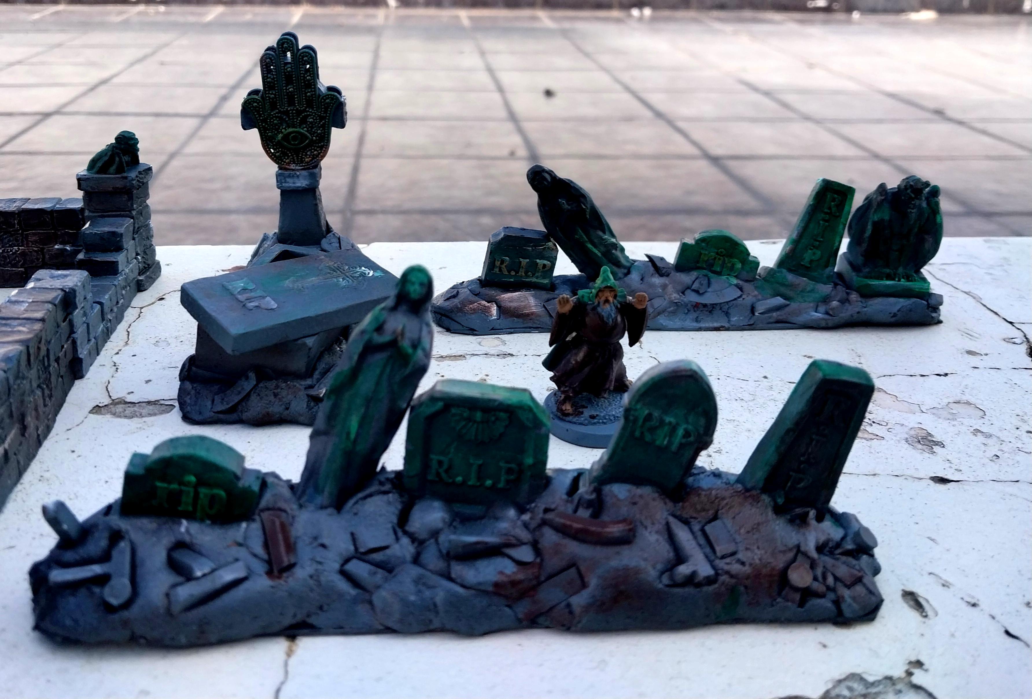 Cemetery, Graves, Graveyard, Halloween, Headstones, Undead