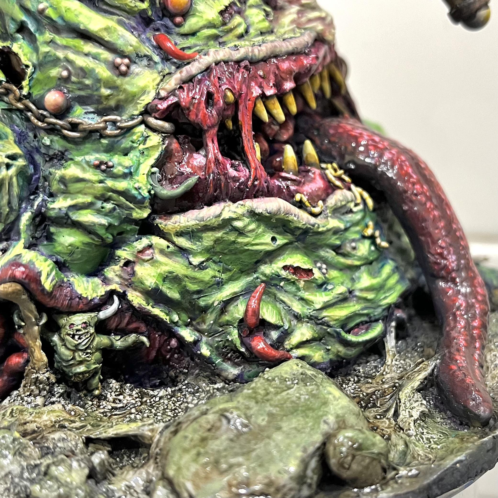 Apoxie Sculpt, Great Unclean One, Hand Sculpted, Nurgle