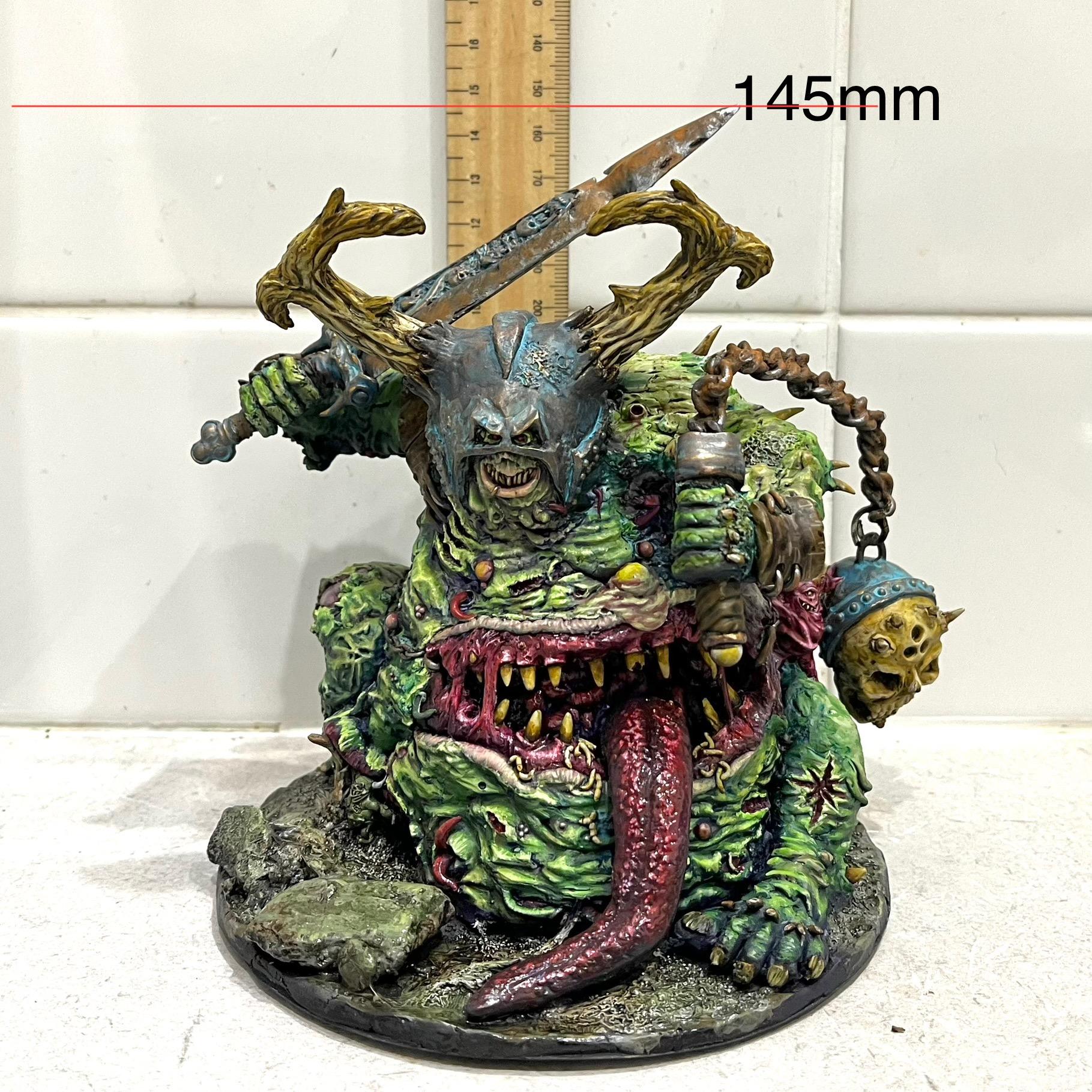 Apoxie Sculpt, Great Unclean One, Greater Daemon, Hand Sculpted, Nurgle