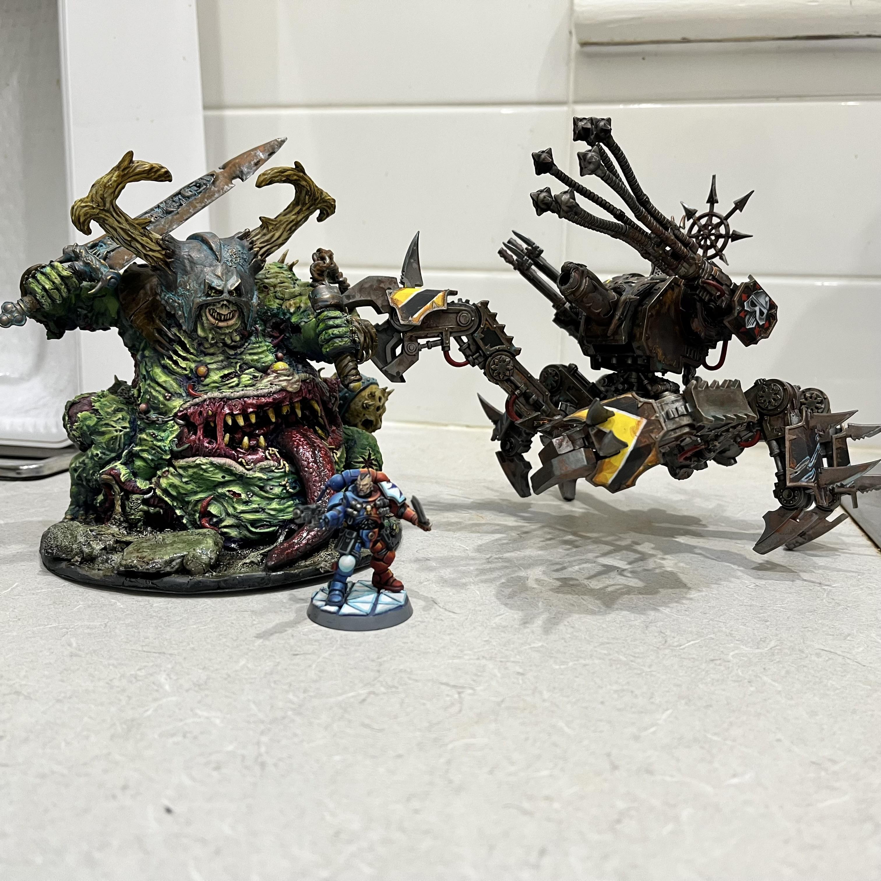 Apoxie Sculpt, Great Unclean One, Hand Sculpted, Nurgle