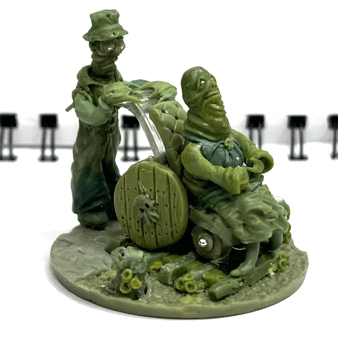 Dungeons And Dragons, Greenstuff, Hand Sculpted Miniature, Sculpting, Turnip28, Wheelchair