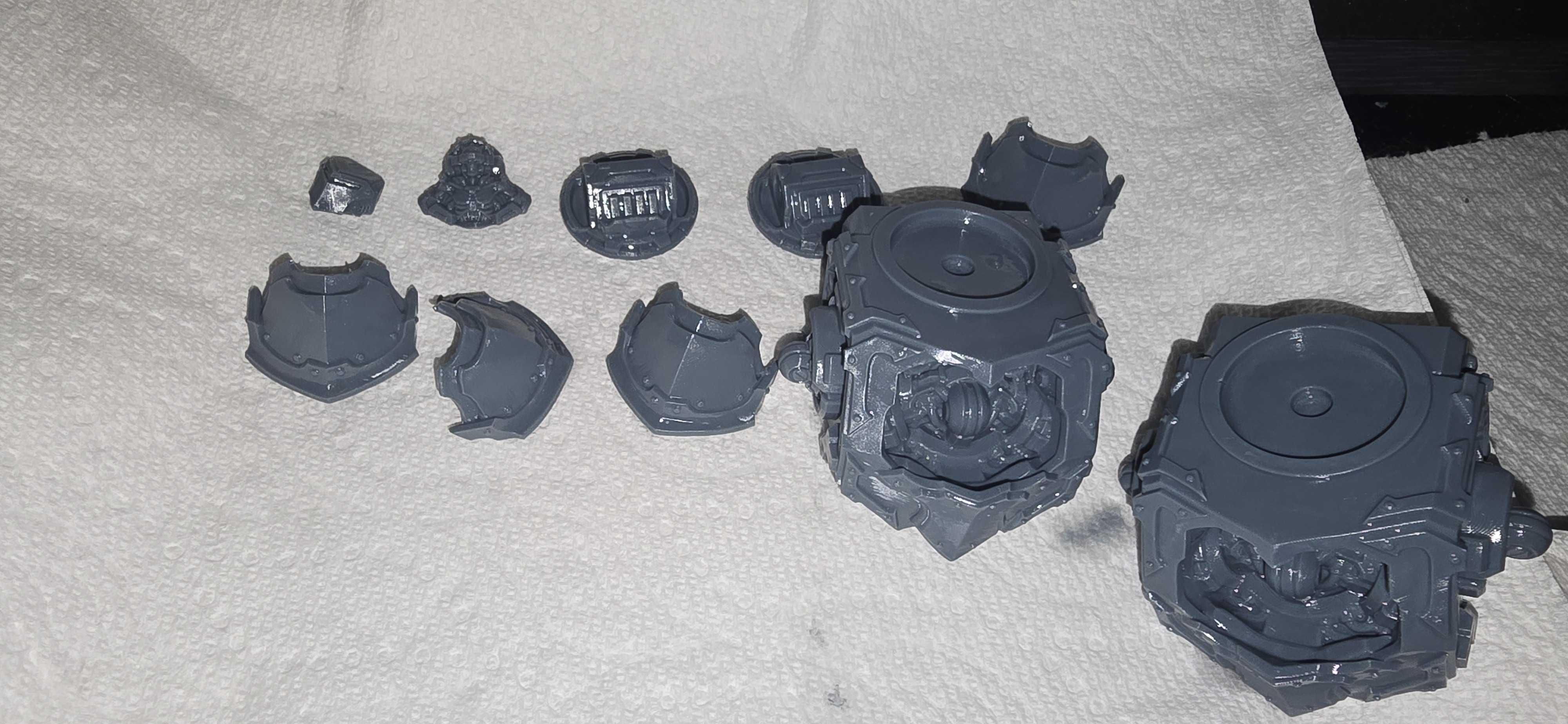 3d printed Dreadnought upper torso parts
