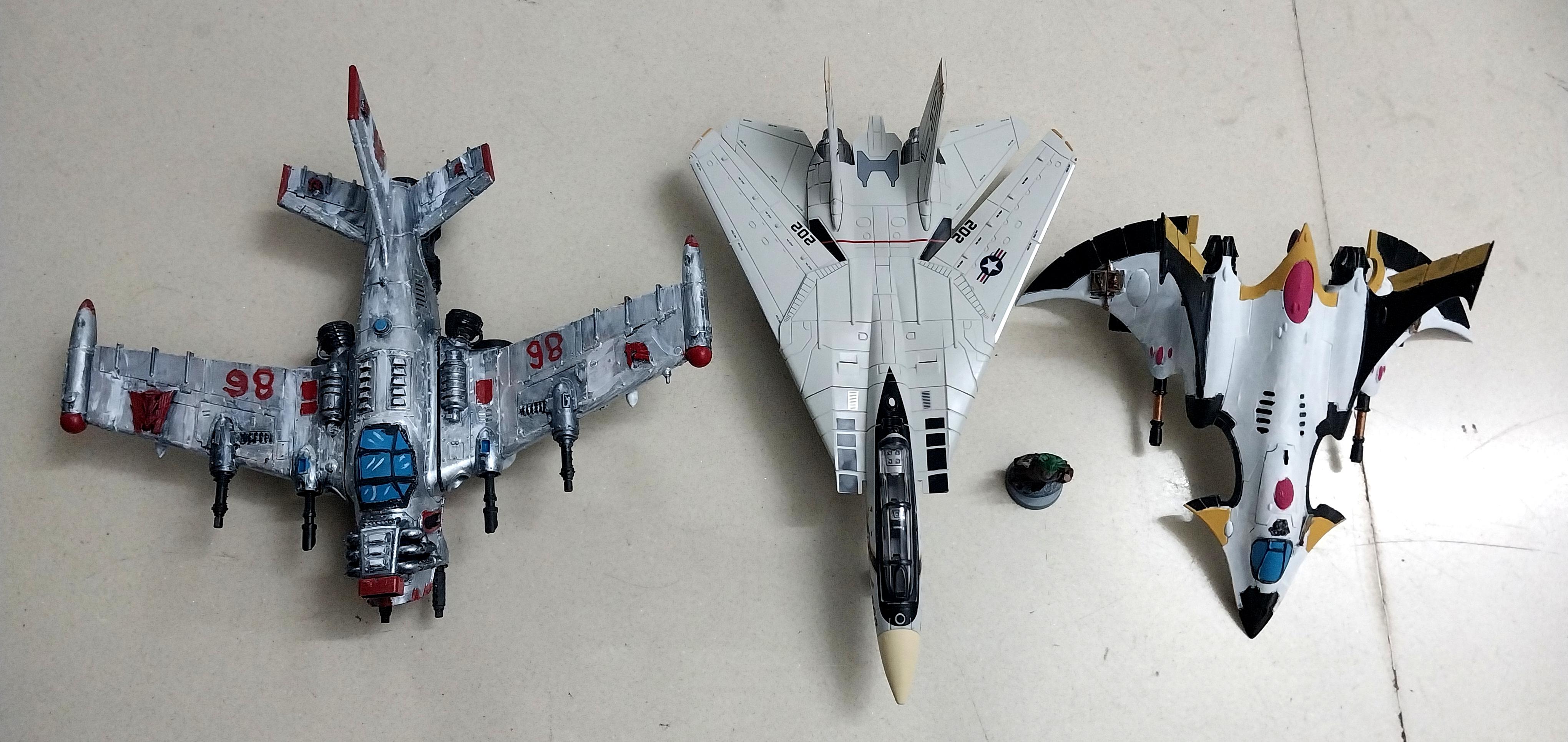 Aeronautica Imperialis, Crimson Hunter, Dakkajet, F-14, Fighter, Imperial Guard, Scale, Tomcat, Toy