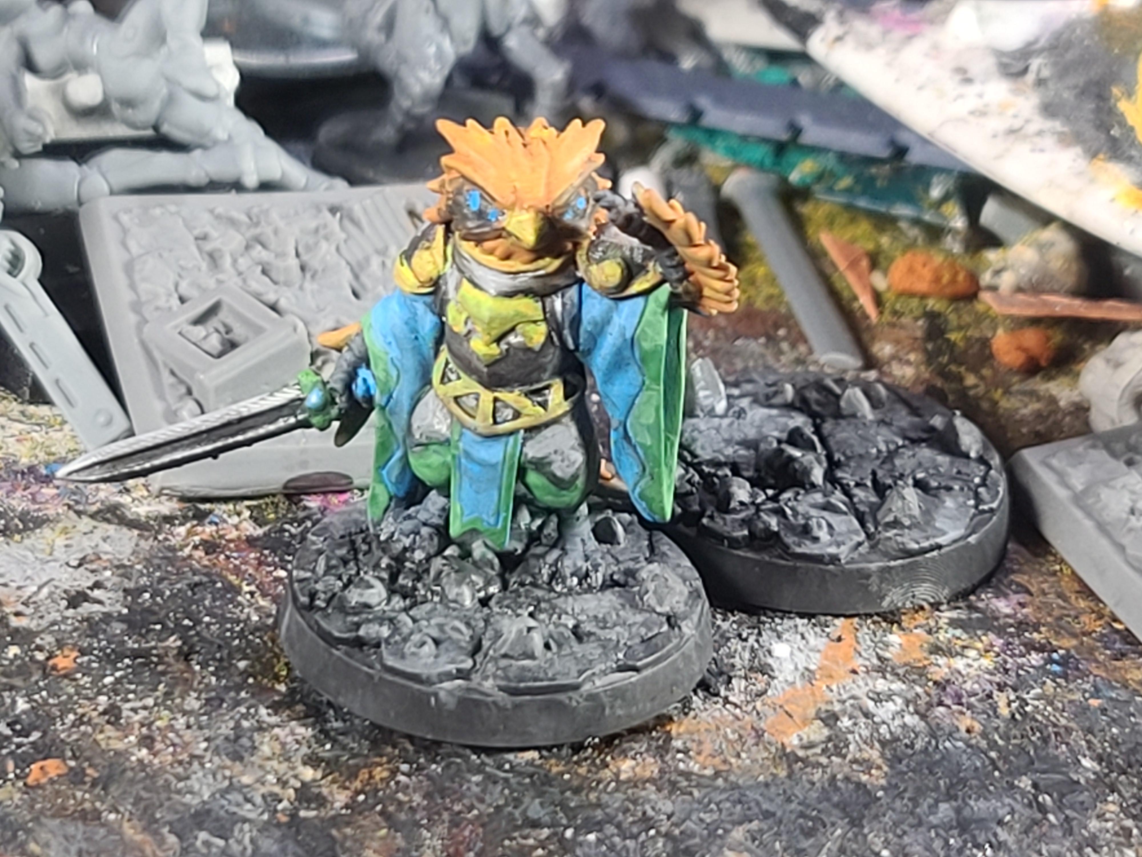 3d Pront, Animal Adventurers, Dungeons And Dragons, Owl, Swordsman, Unknown Design, Unknown Printer