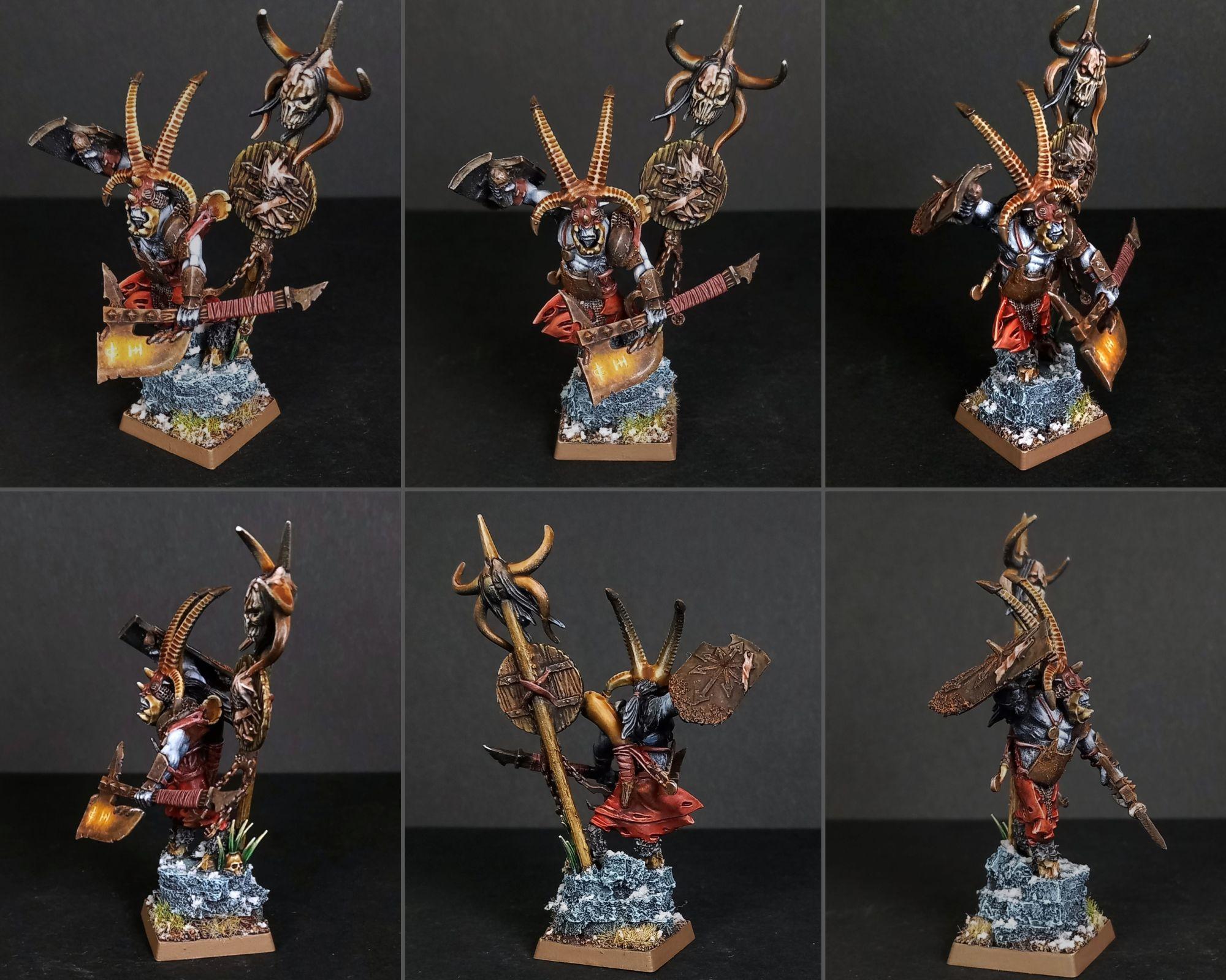 Beastlord, Beastmen, Beastsofchaos, Conversion, Convertedminiature, Kitbash, Oldworld, Theoldworld, Warhammer Fantasy, Warhammeroldworld, Wtow