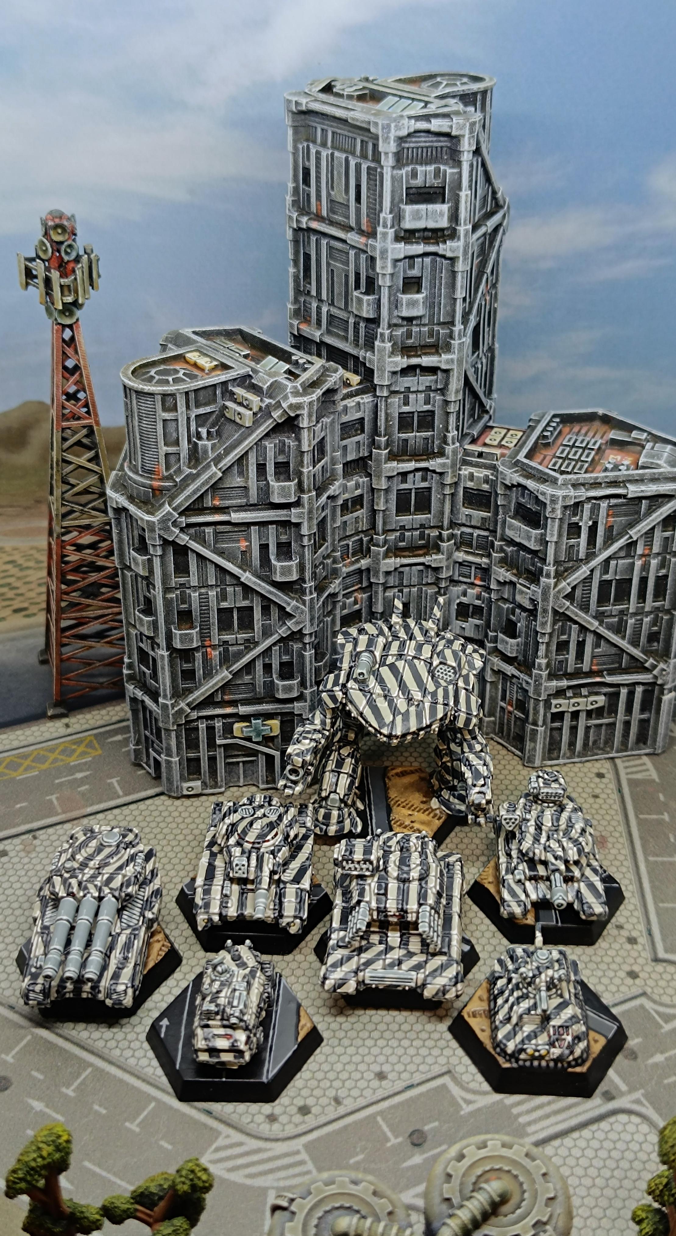 Alpha Strike, Alphastrike, Battletech, Camouflage, Dazzle Camouflage, Mechwarrior, Mercenary, Miniature, Paint Job, Terrain, Urban, Wargame